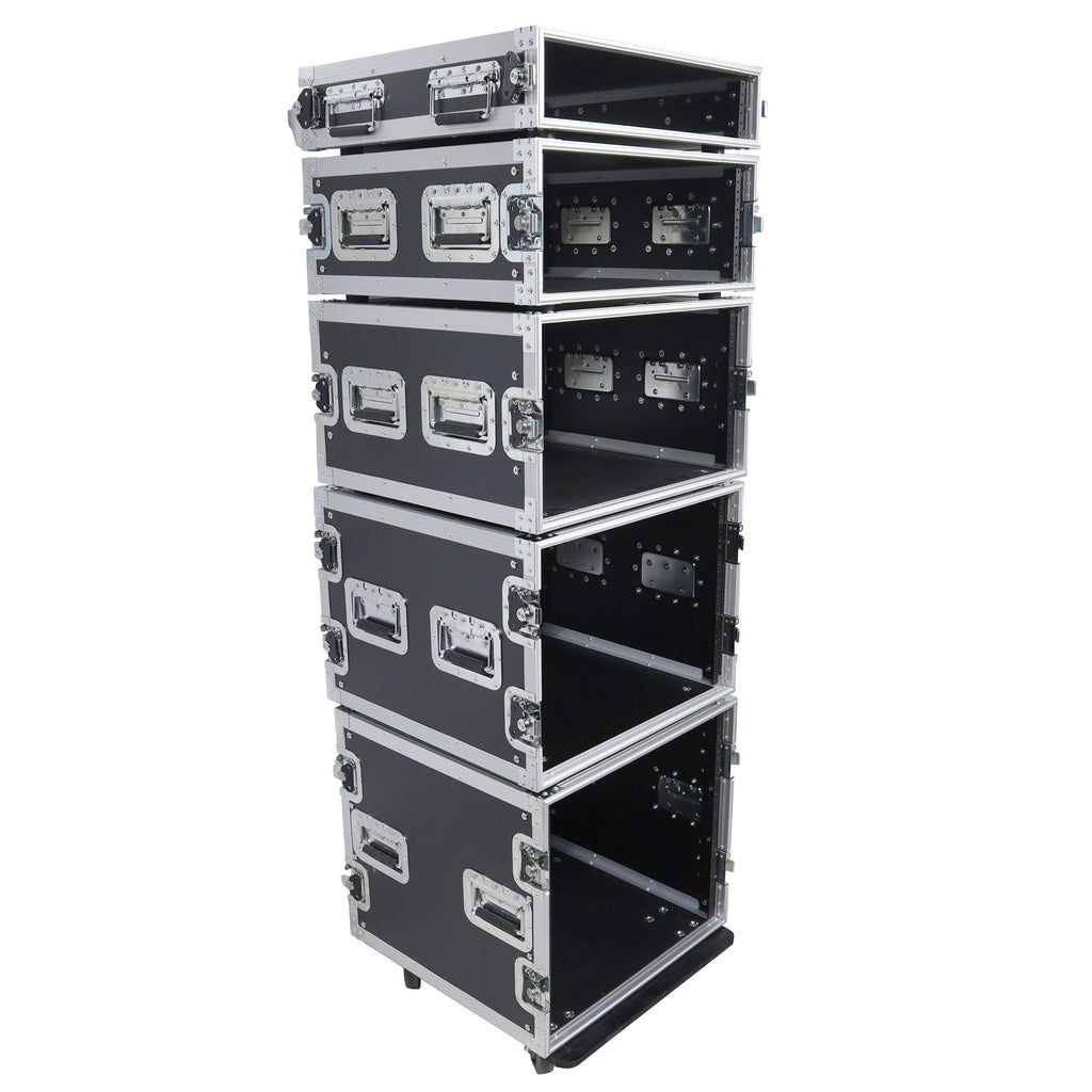 8U Space Amp Rack Mount ATA Flight Case 19" Depth