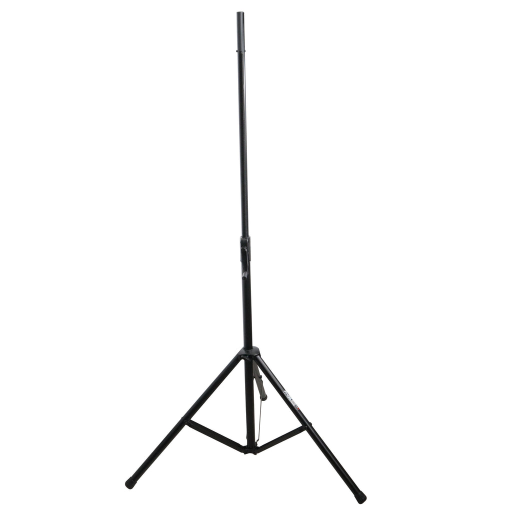 6' Ft Twin Pack Professional Telescoping Crank Speaker Stand Set with Carrying Bag Black Finish