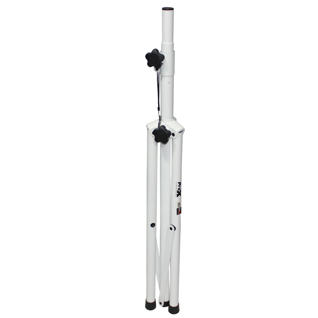 2PCS White Heavy-Duty All Metal Speaker Tripod Stand Set of 2, 4-7 ft. (44"-84") Cloud Series