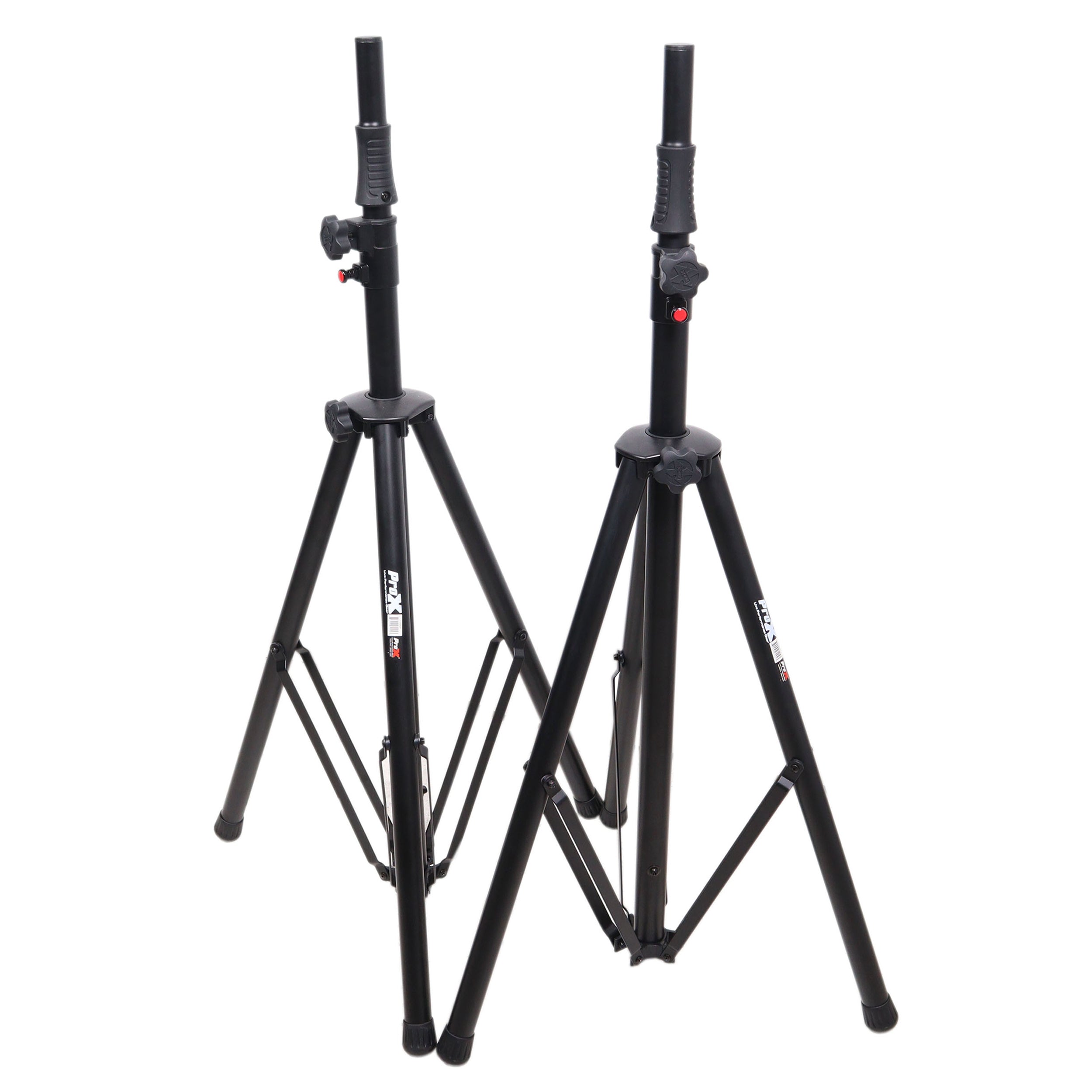 Set of 2 Pro Air-Powered tripod Speaker stand in Black w/ Carry Bag