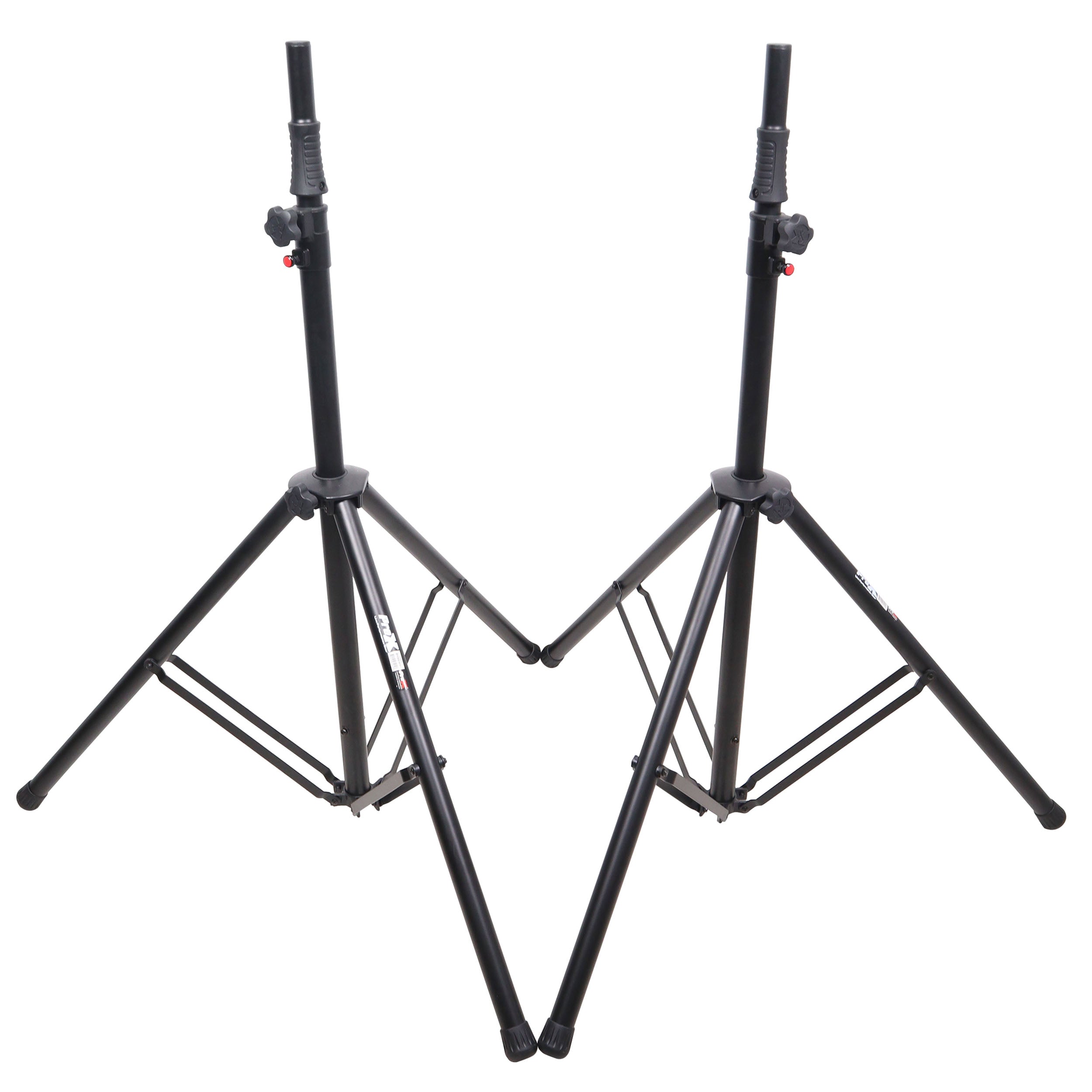 Set of 2 Pro Air-Powered tripod Speaker stand in Black w/ Carry Bag