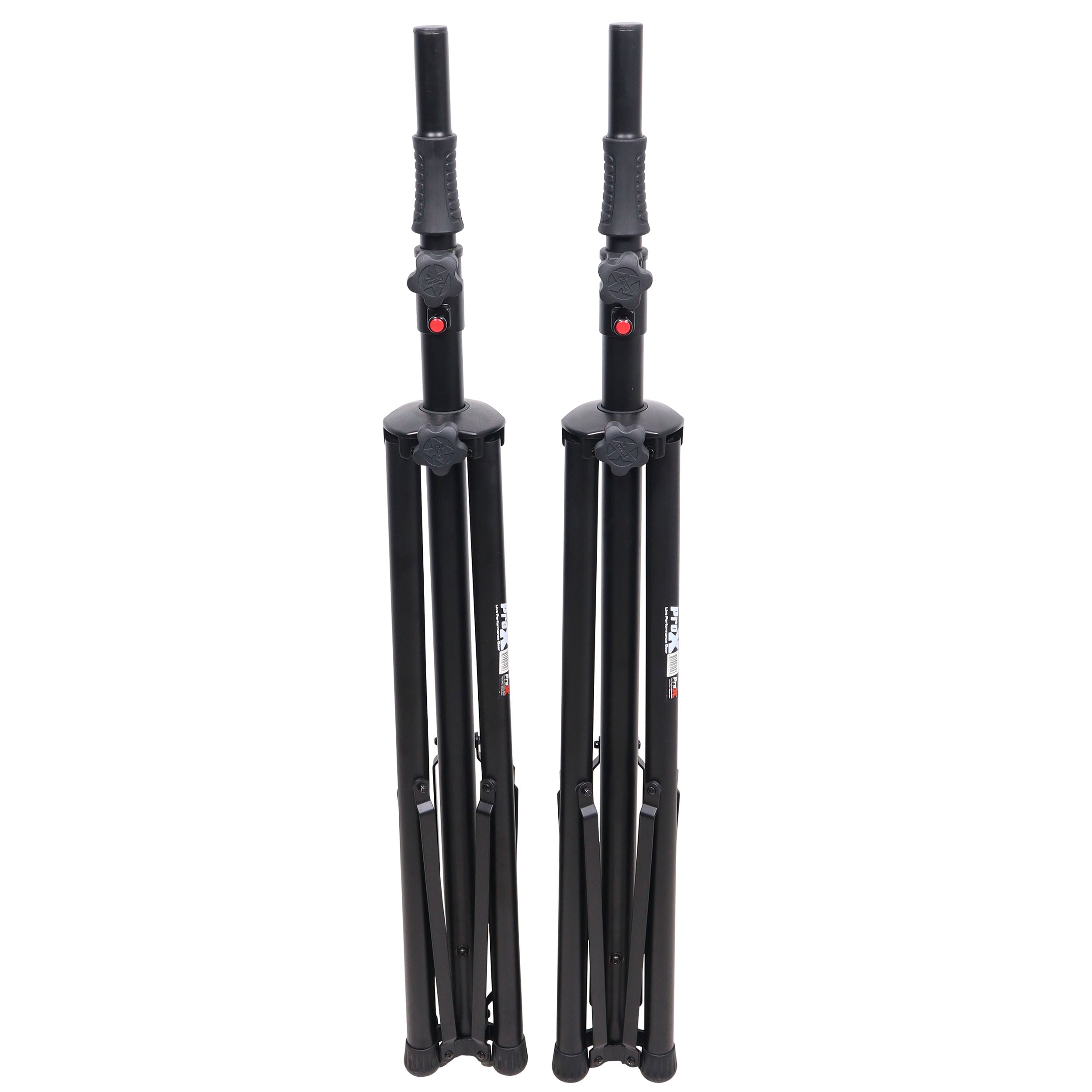 Set of 2 Pro Air-Powered tripod Speaker stand in Black w/ Carry Bag
