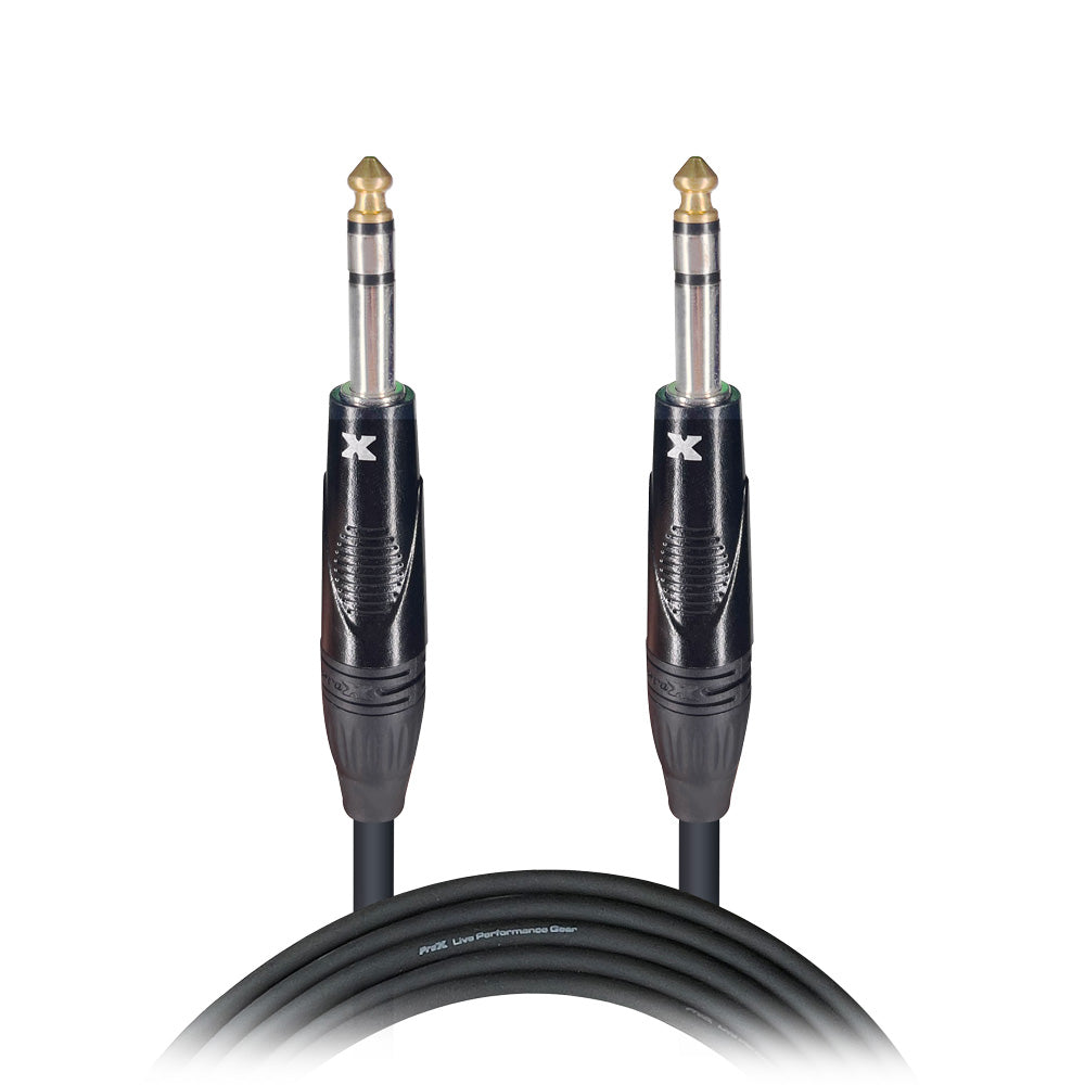 10PCS 10 Ft. Balanced 1/4" TRS-M to TRS-M High Performance Audio Cable