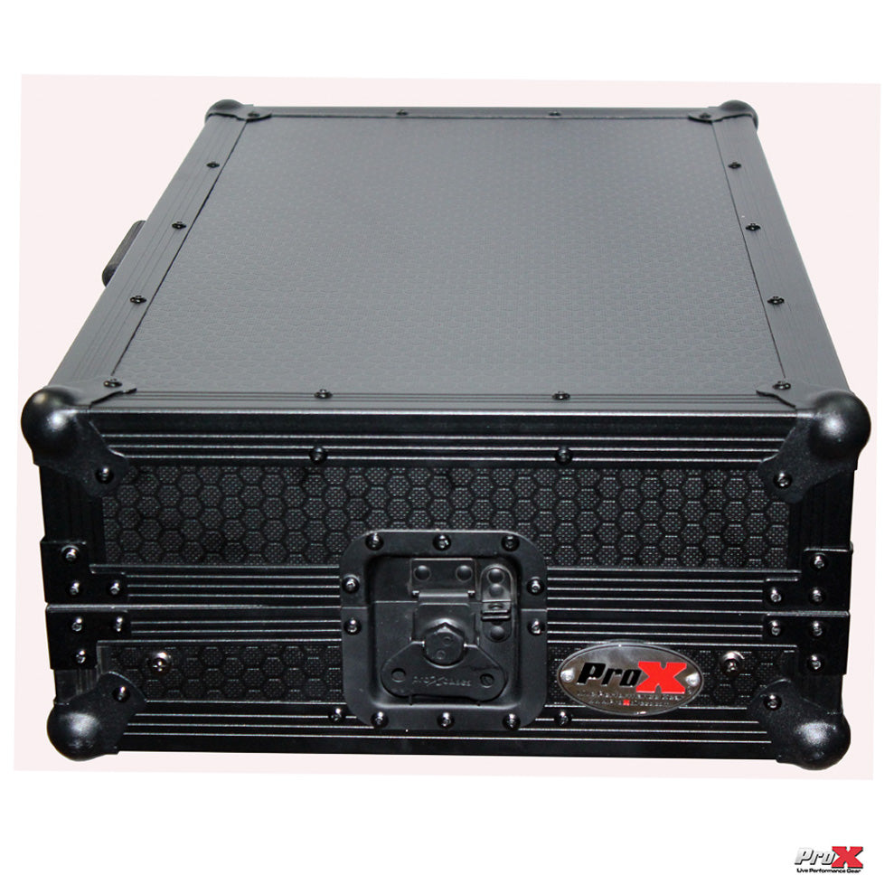 Flight Case for Numark MixTrack 3 Pro 3 and Platinum Digital Controller W-Laptop Shelf | Black on Black
