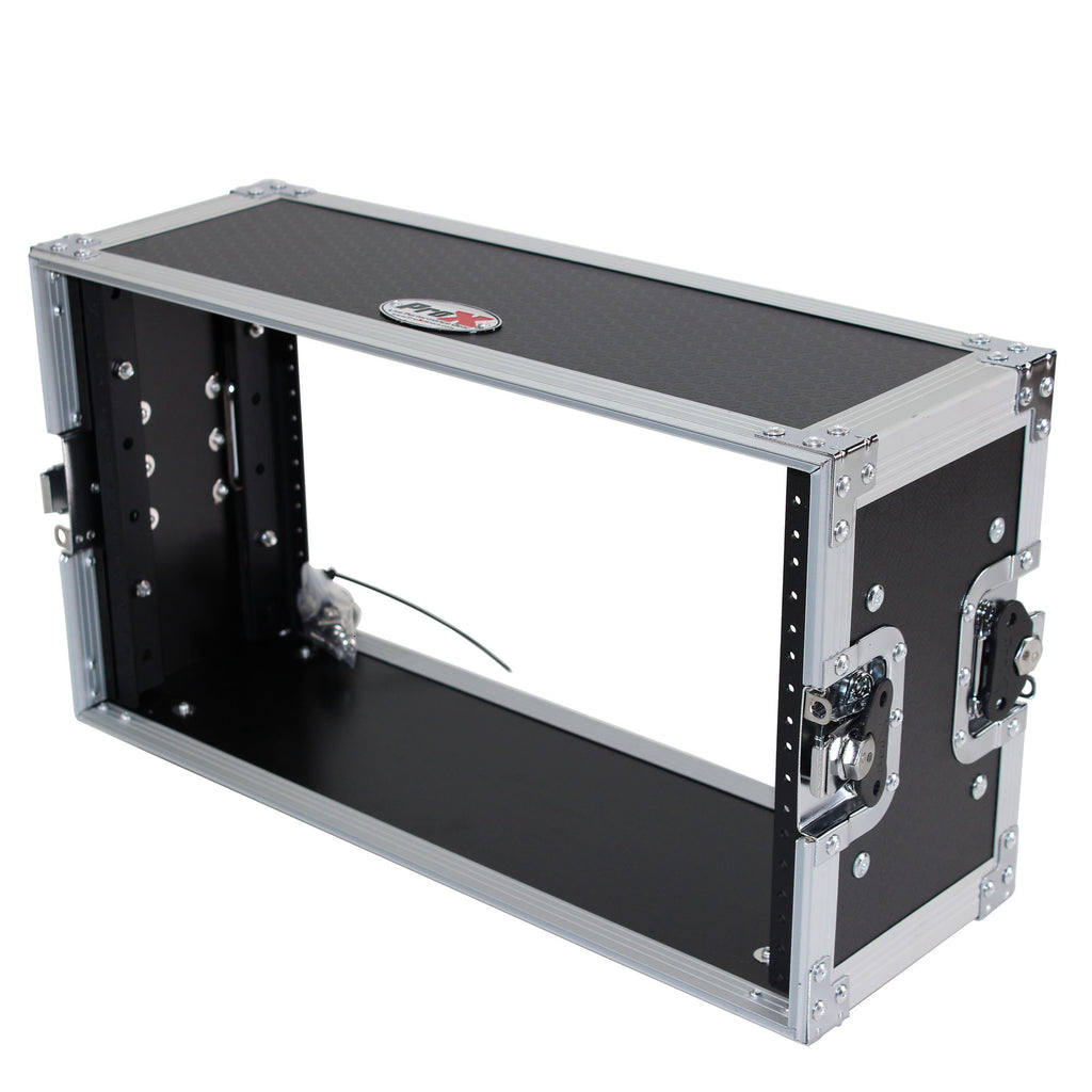 6U Deluxe Effects Rack 7 In Deep Rail to Rail | W-Handles