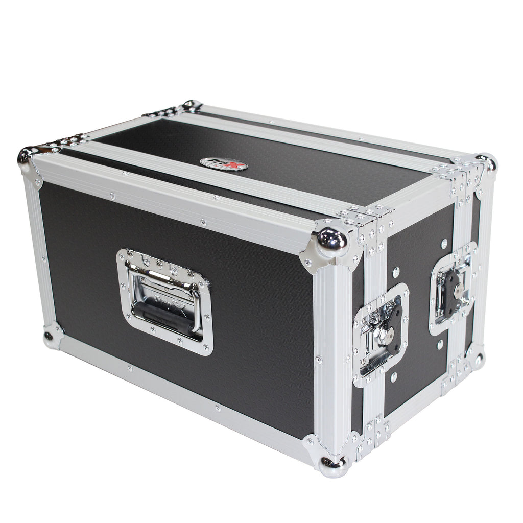 6U Deluxe Effects Rack 7 In Deep Rail to Rail | W-Handles