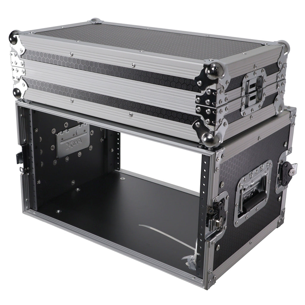 6U Deluxe 14" Deep 19" Width Amp Effects Rack Flight Hard Case