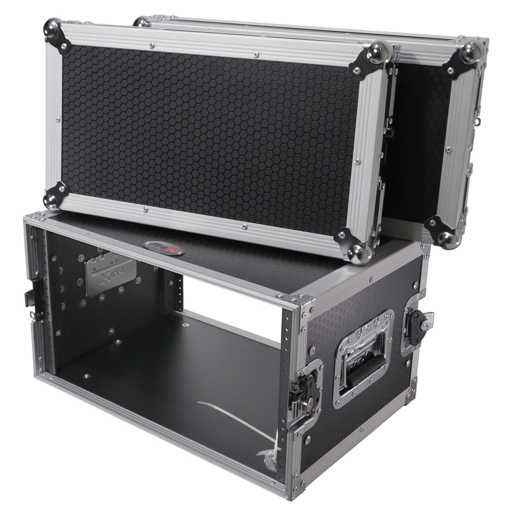6U Deluxe 14" Deep 19" Width Amp Effects Rack Flight Hard Case