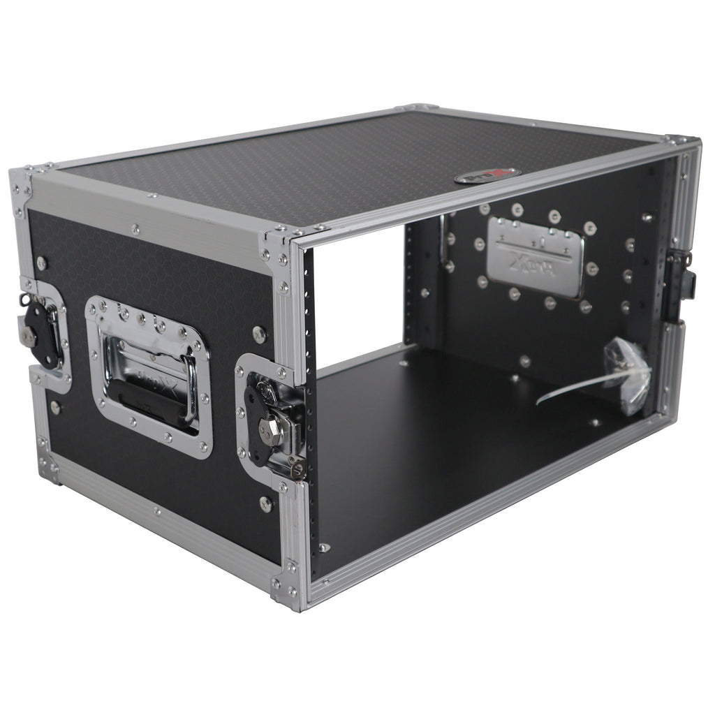 6U Deluxe 14" Deep 19" Width Amp Effects Rack Flight Hard Case