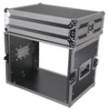 8U Deluxe Effects Rack Case 14 In Deep Rail to Rail