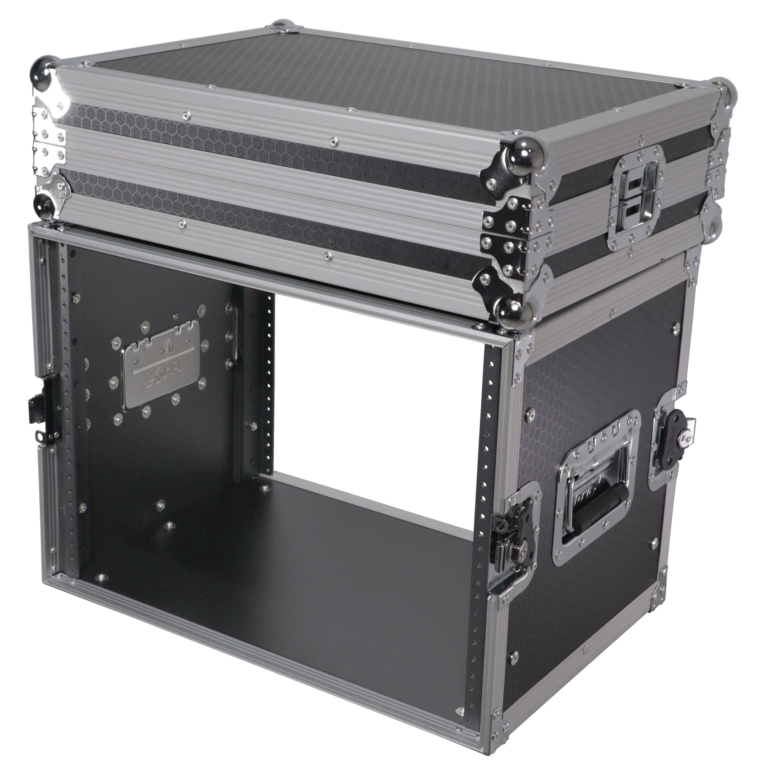 8U Deluxe Effects Rack Case 14 In Deep Rail to Rail