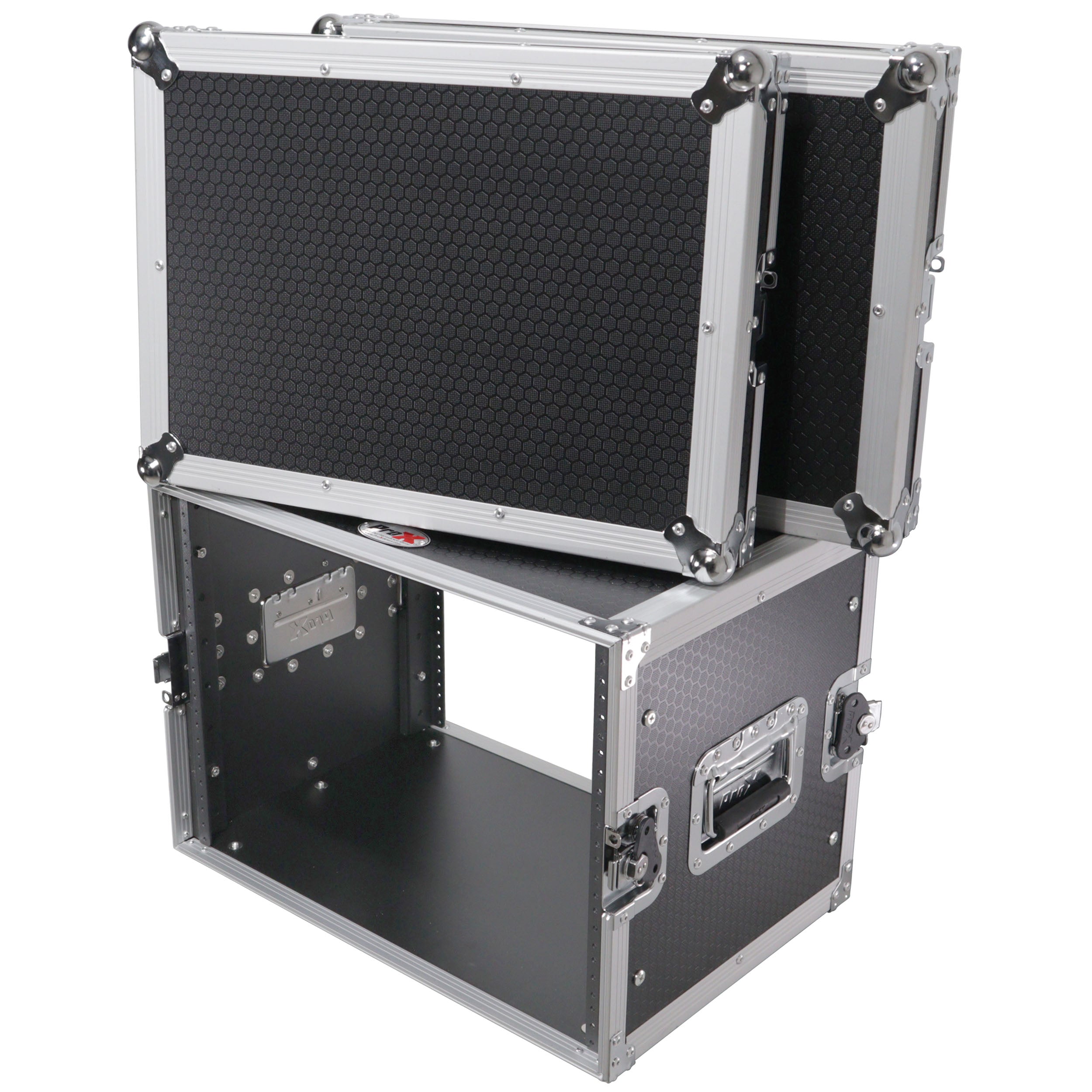 8U Deluxe Effects Rack Case 14 In Deep Rail to Rail