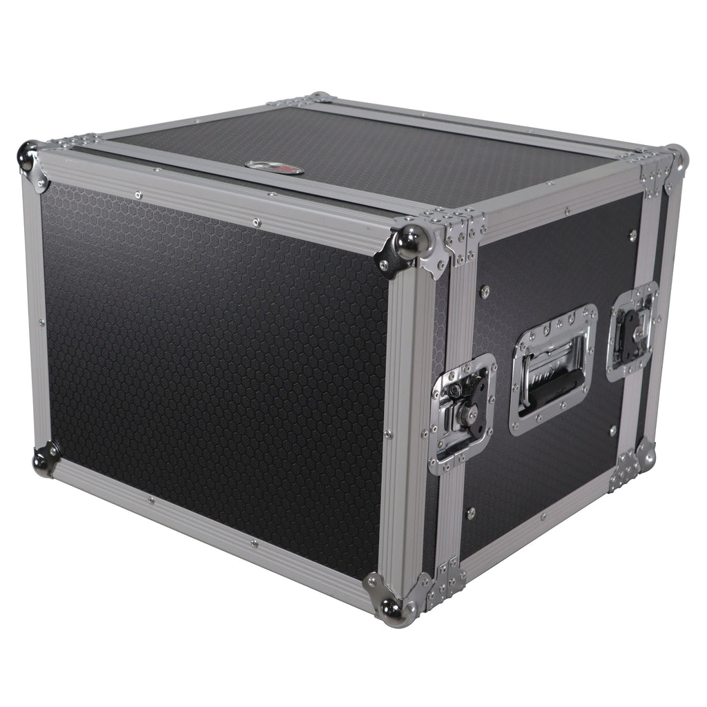 8U Deluxe Effects Rack Case 14 In Deep Rail to Rail