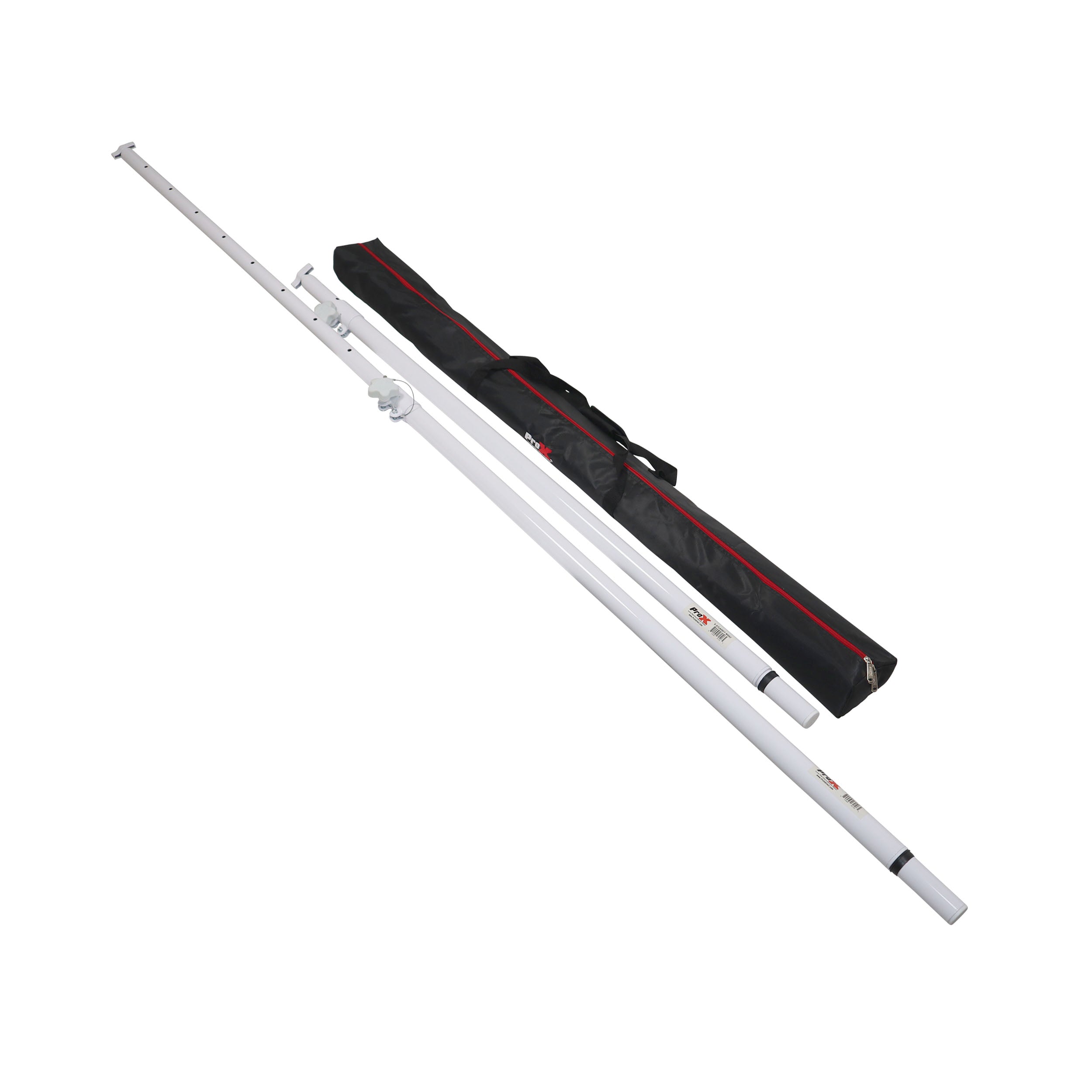 Set of 2 Atlas Telescoping Poles White 56"–96" Adjustable Height