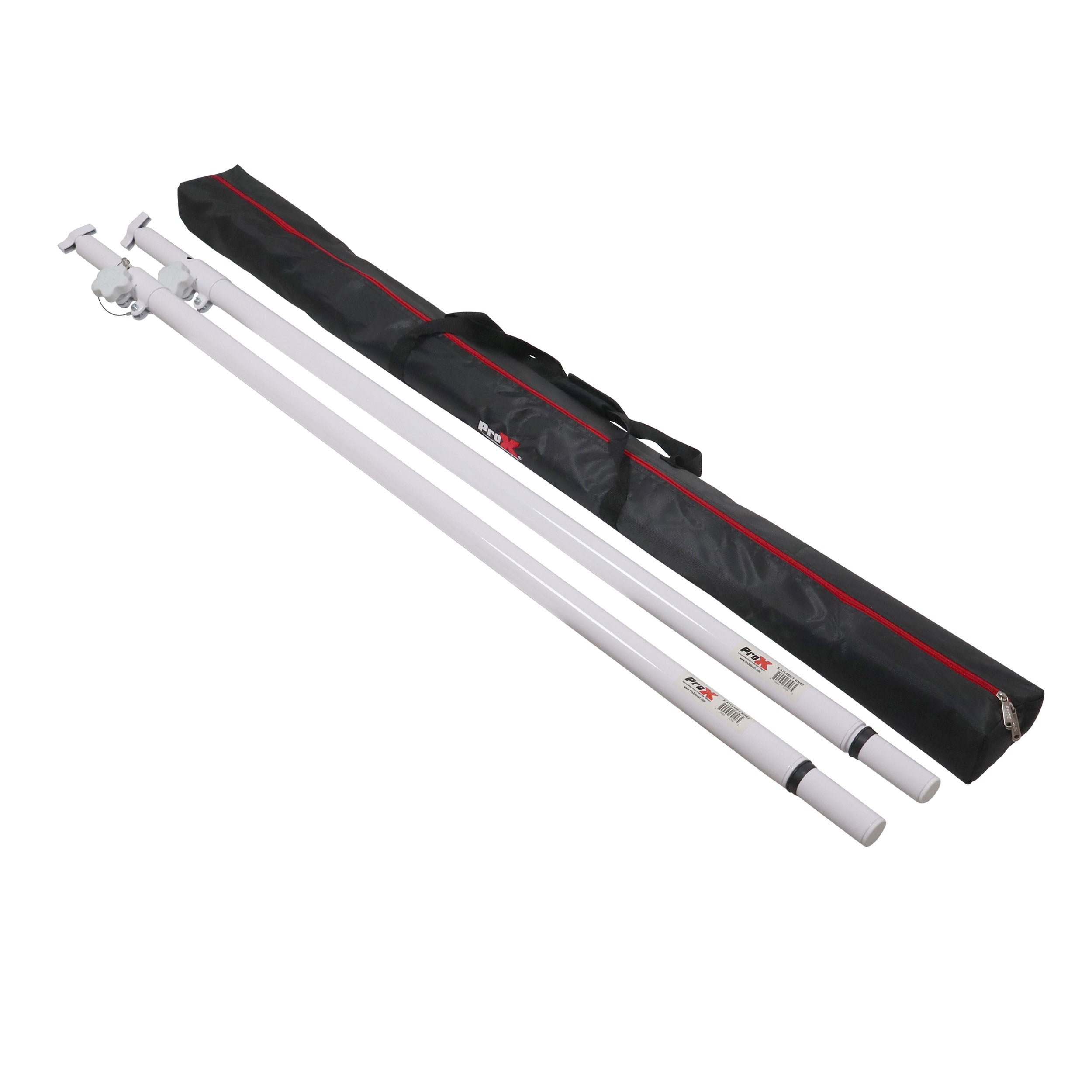 Set of 2 Atlas Telescoping Poles White 56"–96" Adjustable Height