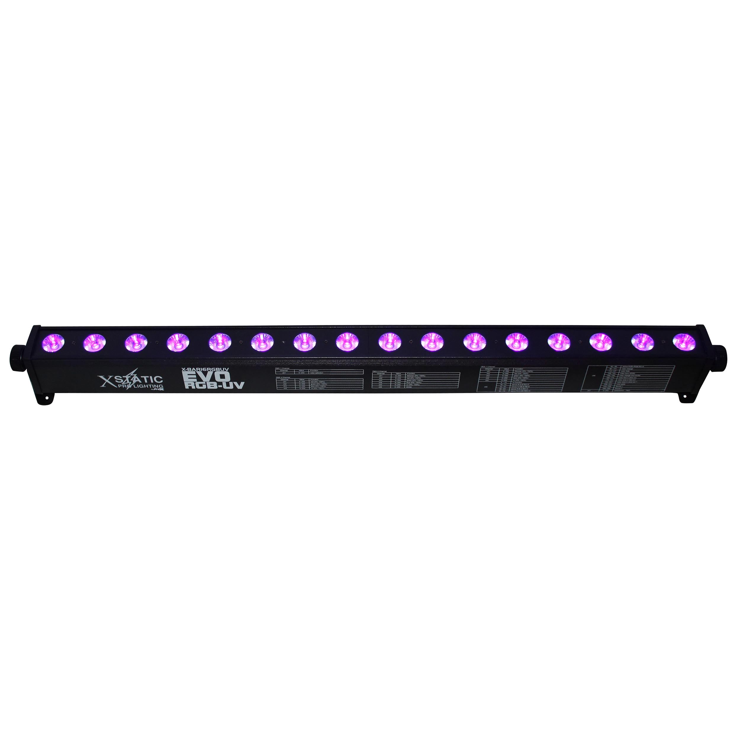 EVO RGB-UV Bar16 64W High Power RGB-UV LED Wash Light