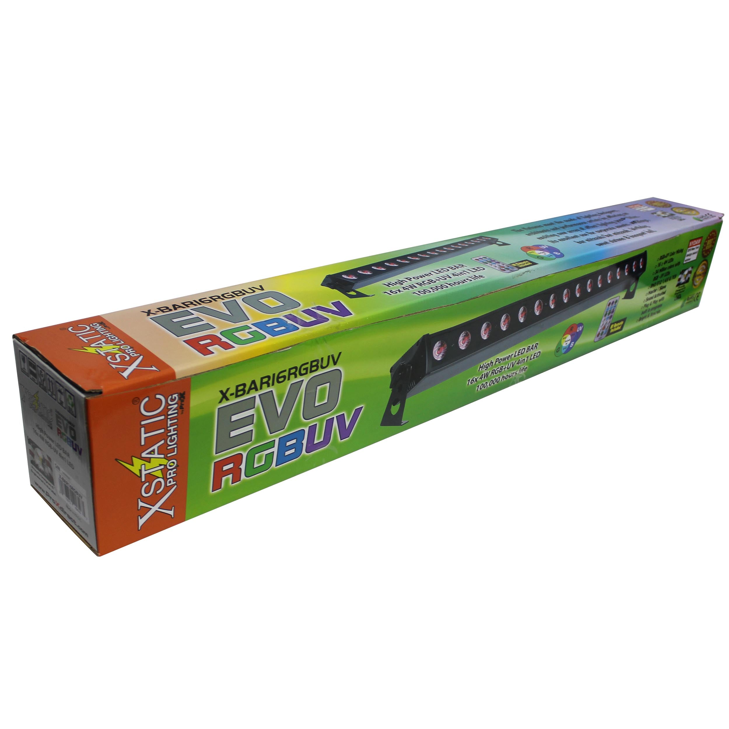 EVO RGB-UV Bar16 64W High Power RGB-UV LED Wash Light