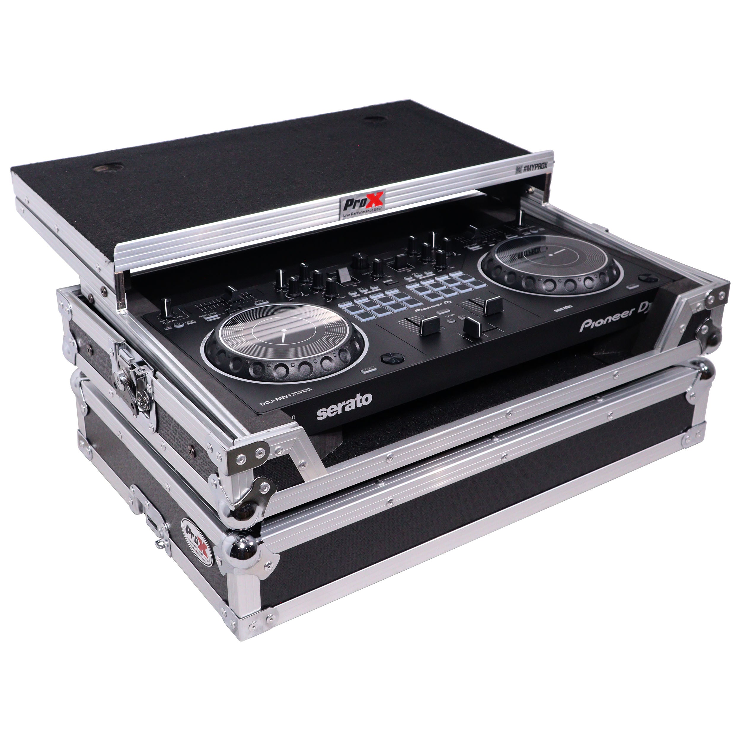 ATA Flight Case For Pioneer DDJ-REV1 DJ Controller with Laptop Shelf