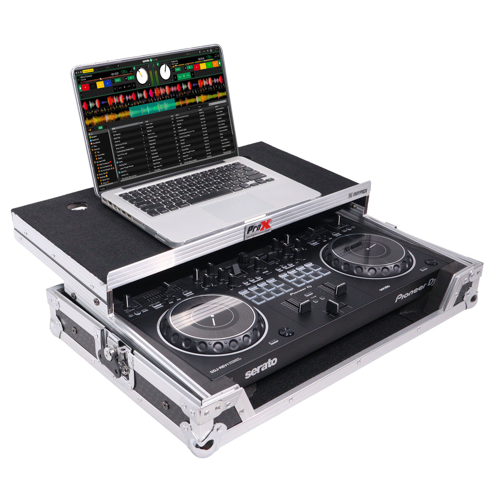 ATA Flight Case For Pioneer DDJ-REV1 DJ Controller with Laptop Shelf