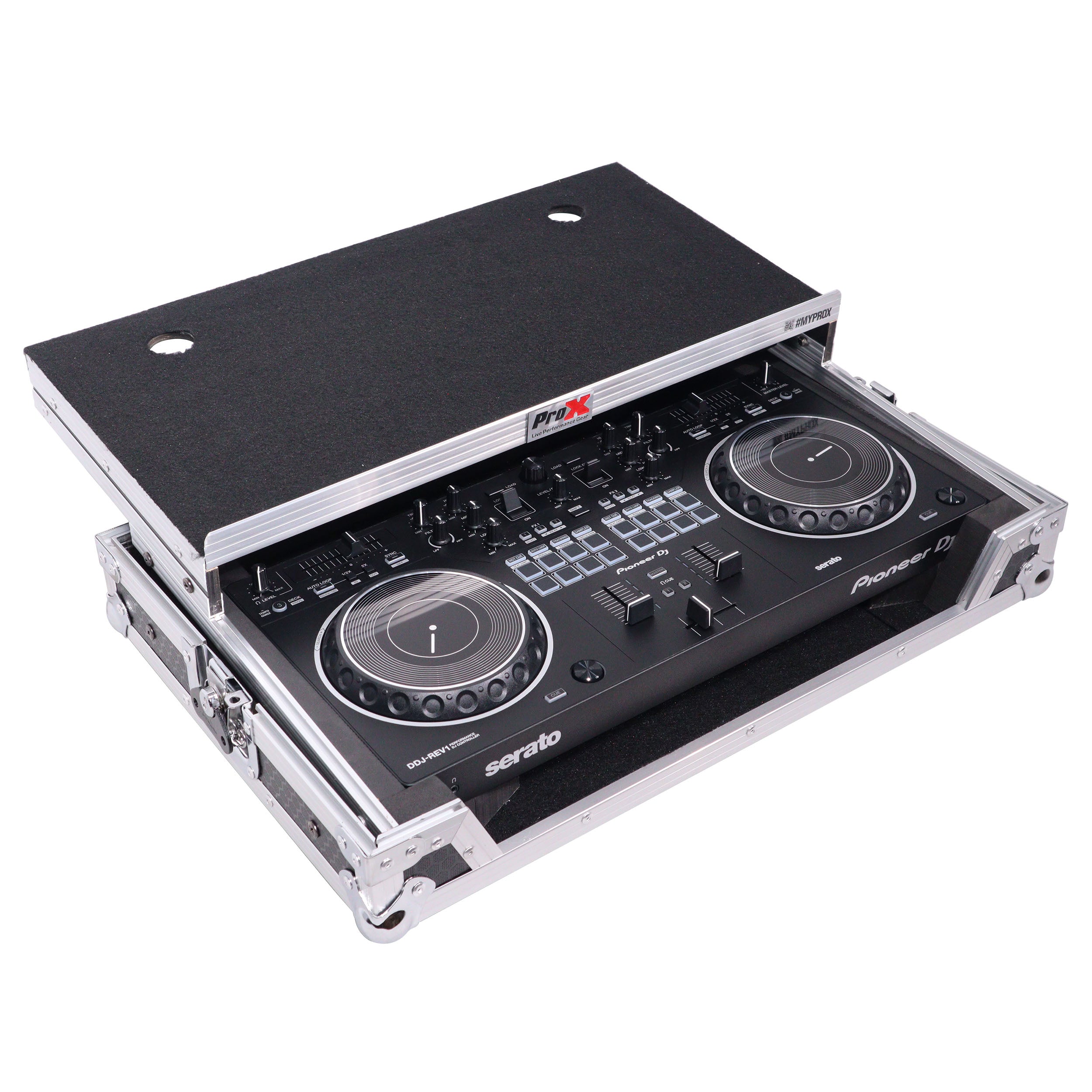 ATA Flight Case For Pioneer DDJ-REV1 DJ Controller with Laptop Shelf