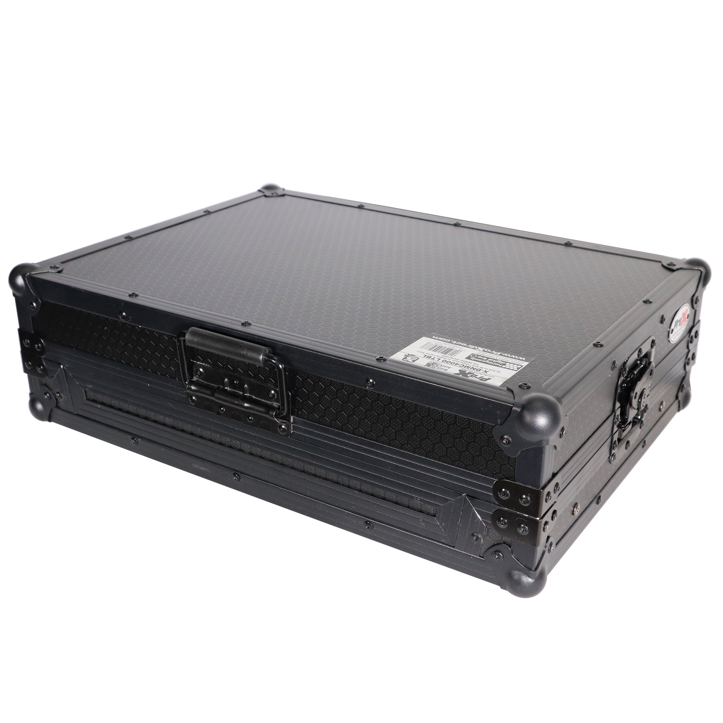 Flight Case - For Hercules DJControl Inpulse 500 with Glide Sliding Laptop Shelf - Black on Black