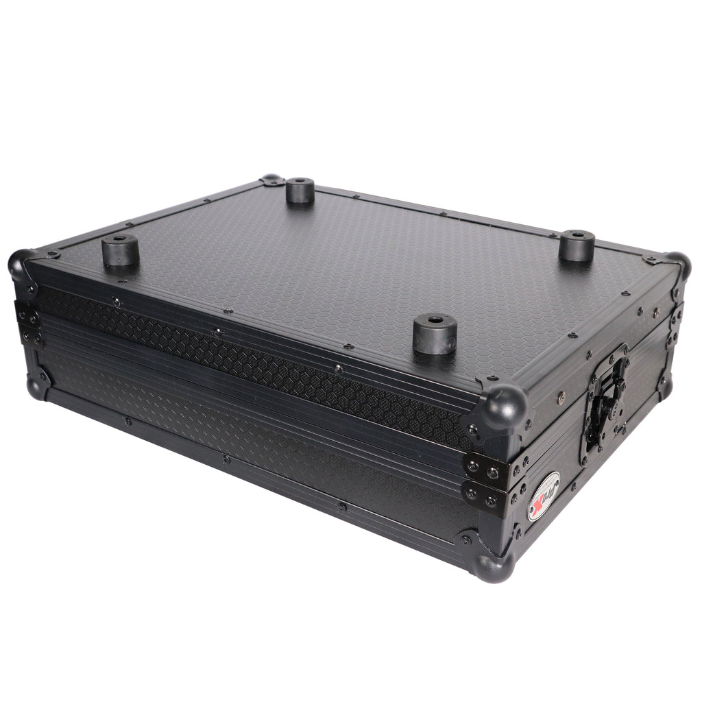 Flight Case - For Hercules DJControl Inpulse 500 with Glide Sliding Laptop Shelf - Black on Black