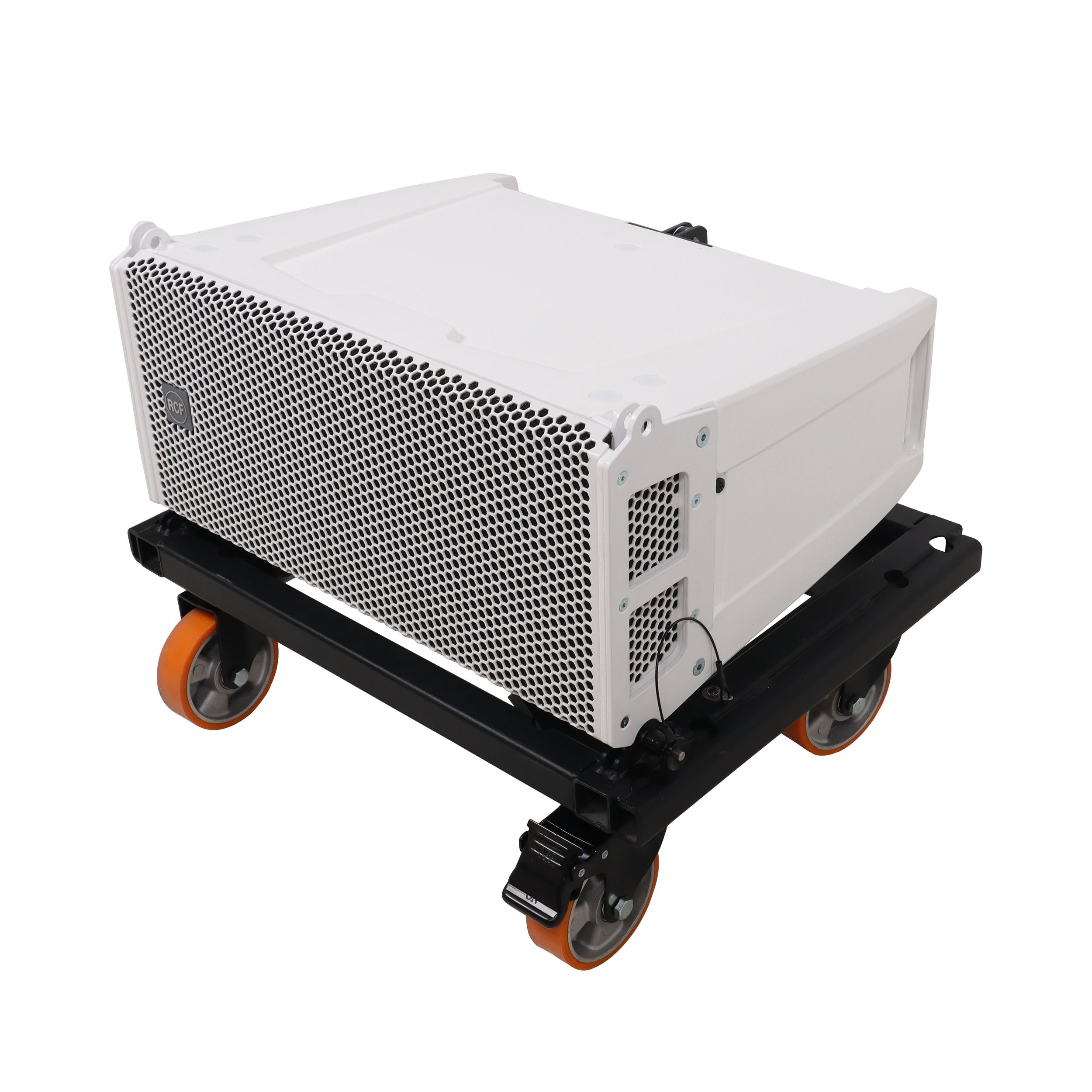 Heavy-Duty Wheel Dolly Fastening System for RCF HDL6A HDL26A Line Array Speakers Holds Up to 6 Cabinets