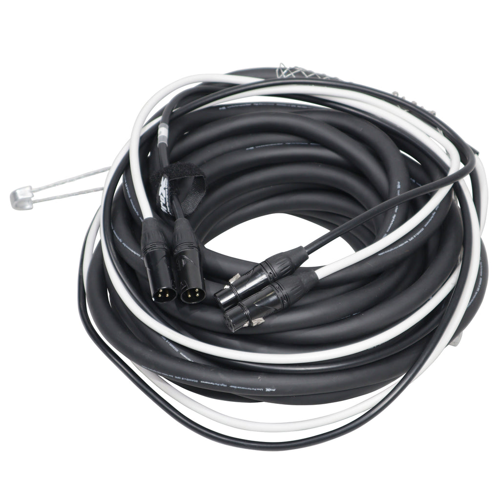 2PCS 50' Ft. Balanced Dual XLR-M to Dual XLR-F High Performance Audio Cable