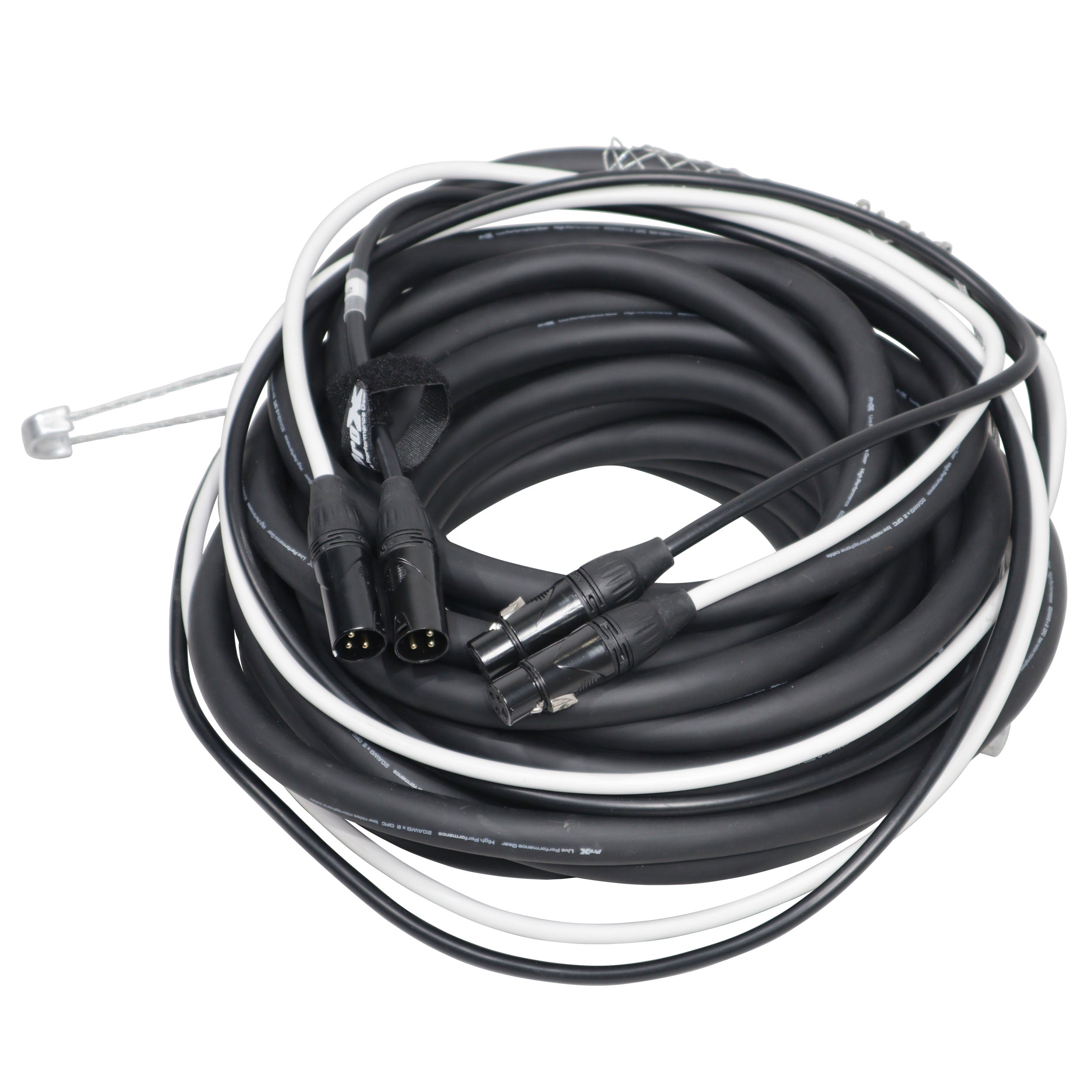 50' Ft. Balanced Dual XLR-M to Dual XLR-F High Performance Audio Cable