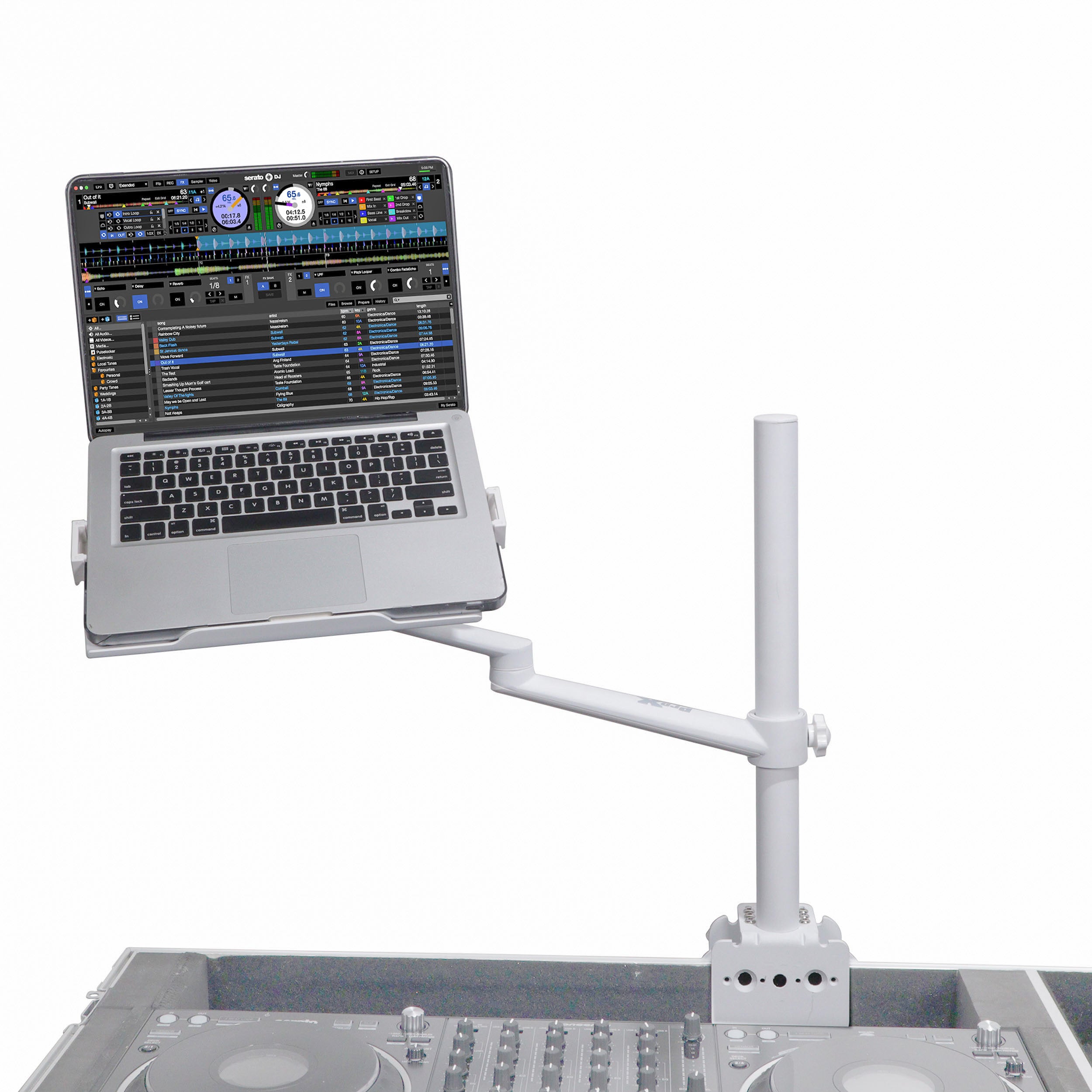 4PCS Universal Adjustable Stand for Laptops and Tablets, Clamps Securely to Tables and DJ Cases for Ultimate Flexibility WH