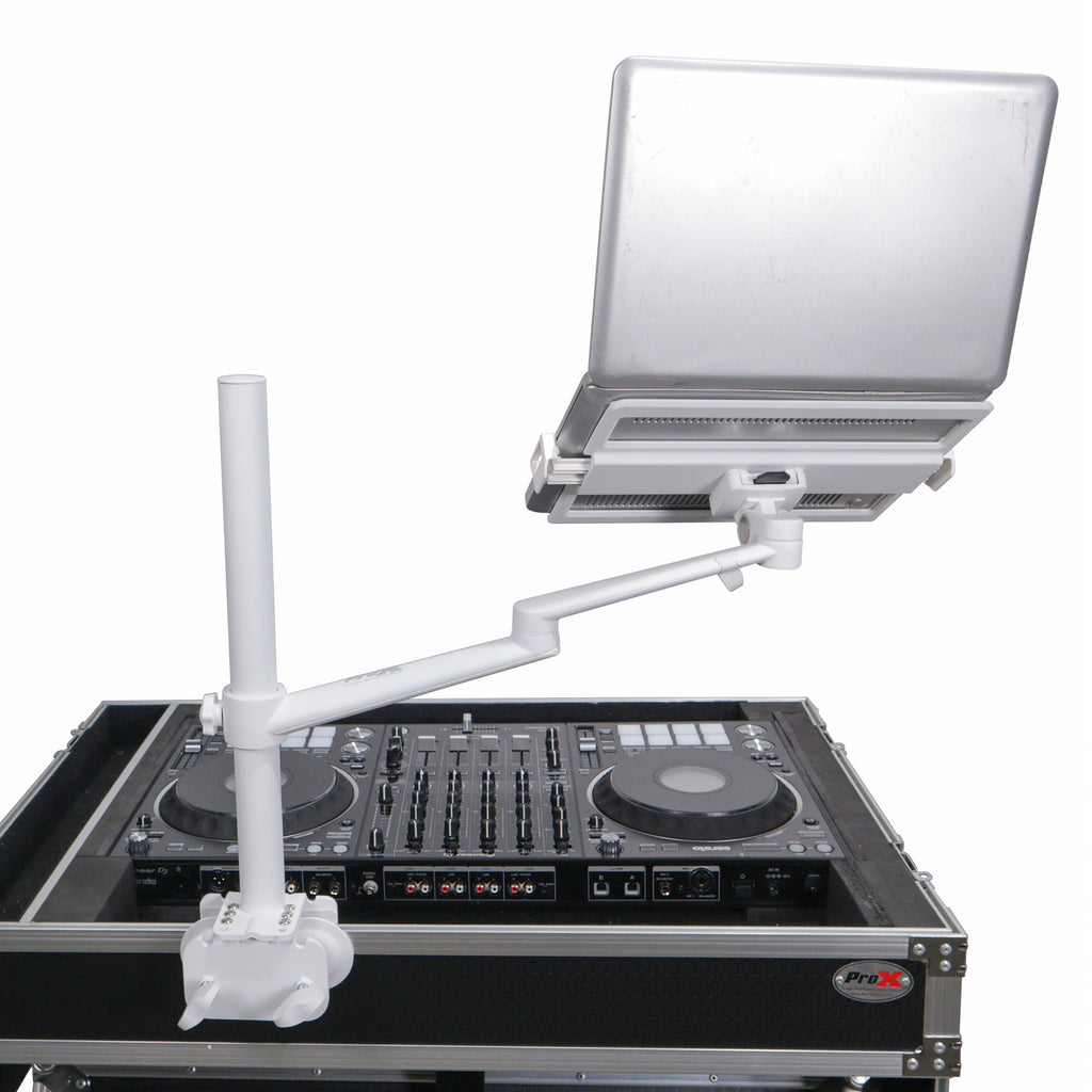 4PCS Universal Adjustable Stand for Laptops and Tablets, Clamps Securely to Tables and DJ Cases for Ultimate Flexibility WH