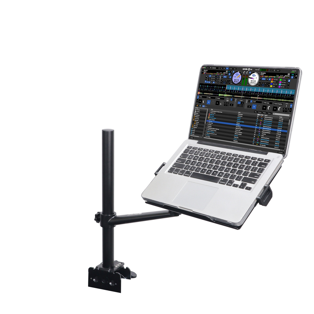 4PCS Universal Adjustable Stand for Laptops and Tablets, Clamps Securely to Tables and DJ Cases for Ultimate Flexibility