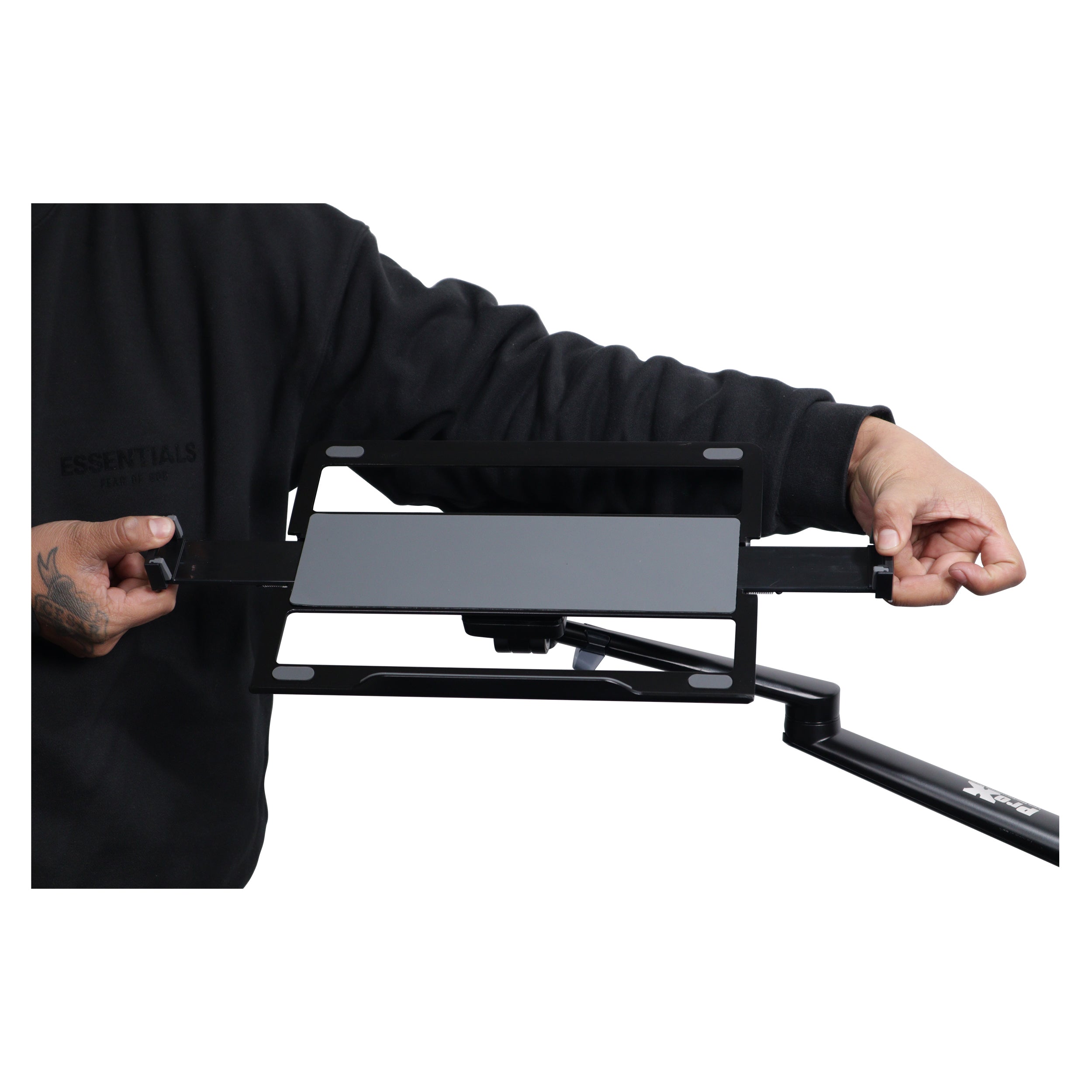 4PCS Universal Adjustable Stand for Laptops and Tablets, Clamps Securely to Tables and DJ Cases for Ultimate Flexibility