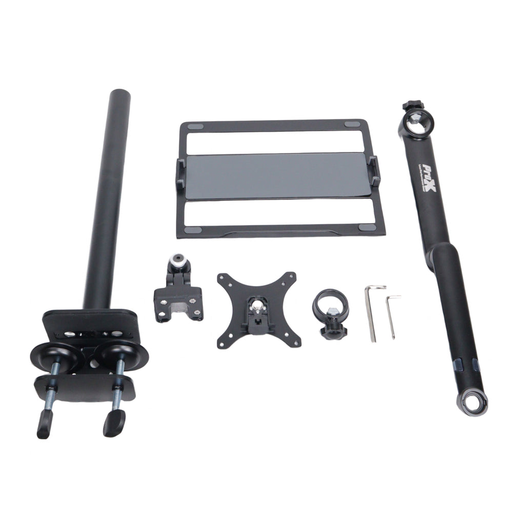 4PCS Universal Adjustable Stand for Laptops and Tablets, Clamps Securely to Tables and DJ Cases for Ultimate Flexibility