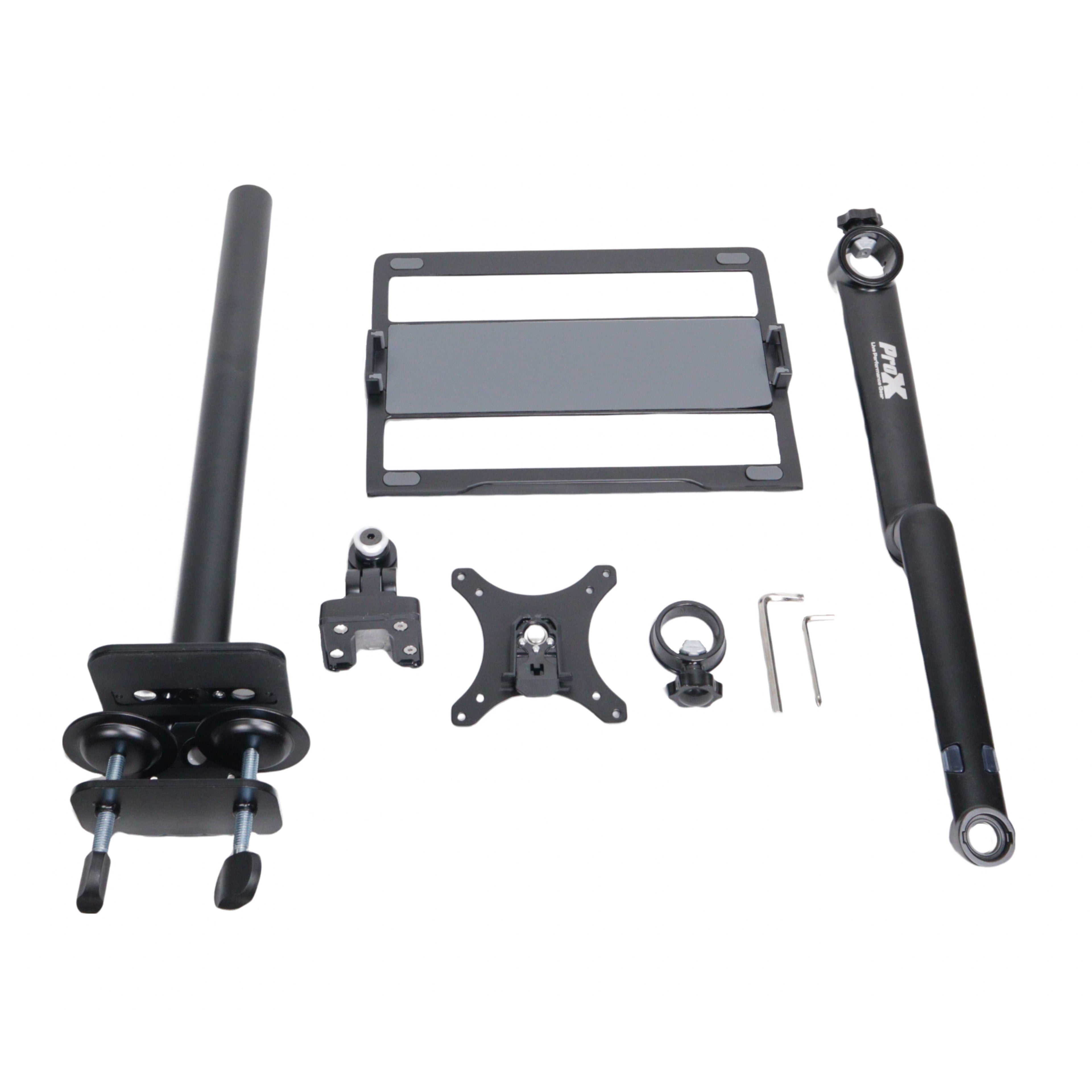 4PCS Universal Adjustable Stand for Laptops and Tablets, Clamps Securely to Tables and DJ Cases for Ultimate Flexibility