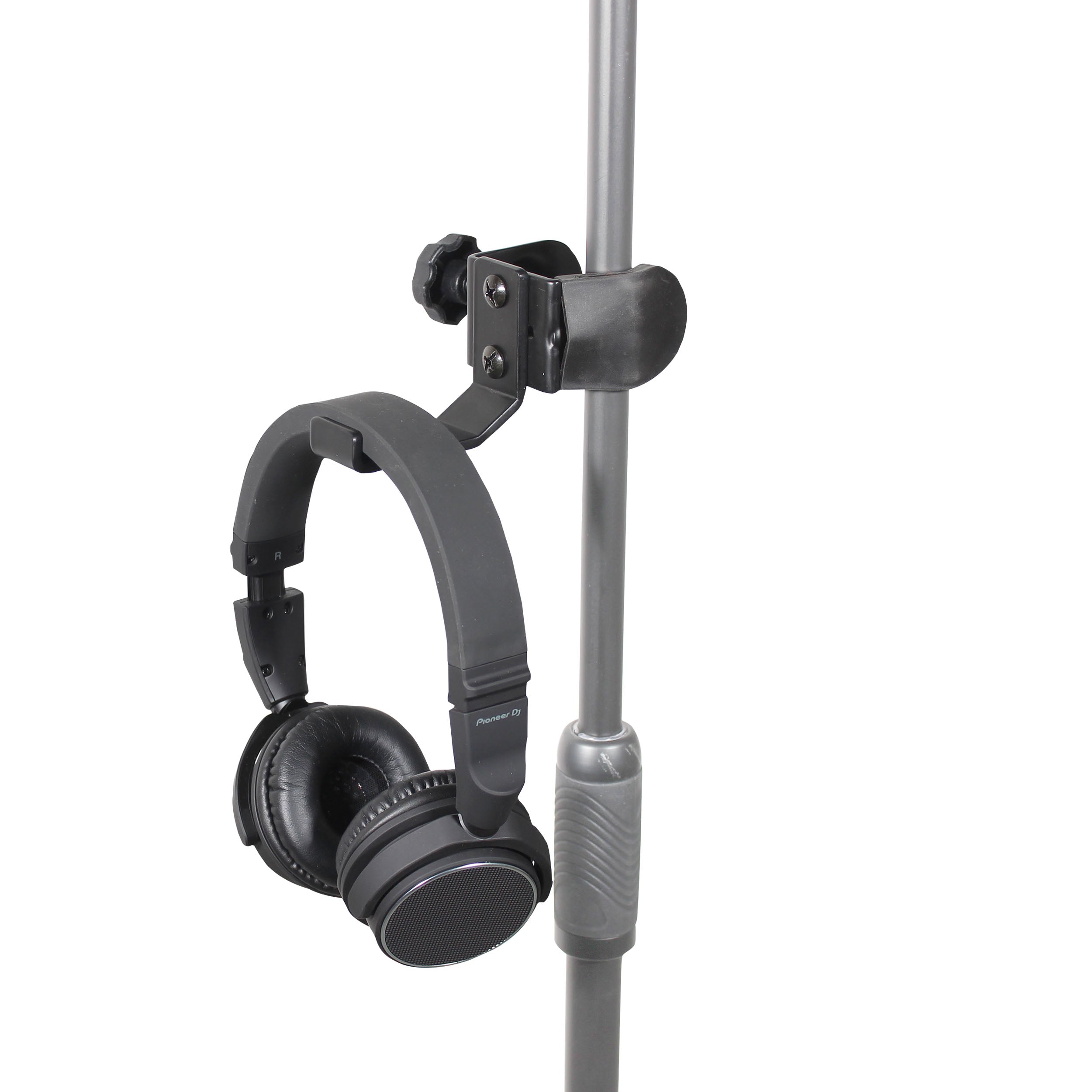 Universal Clamping Headphone Hanger for Speaker Poles and Stands