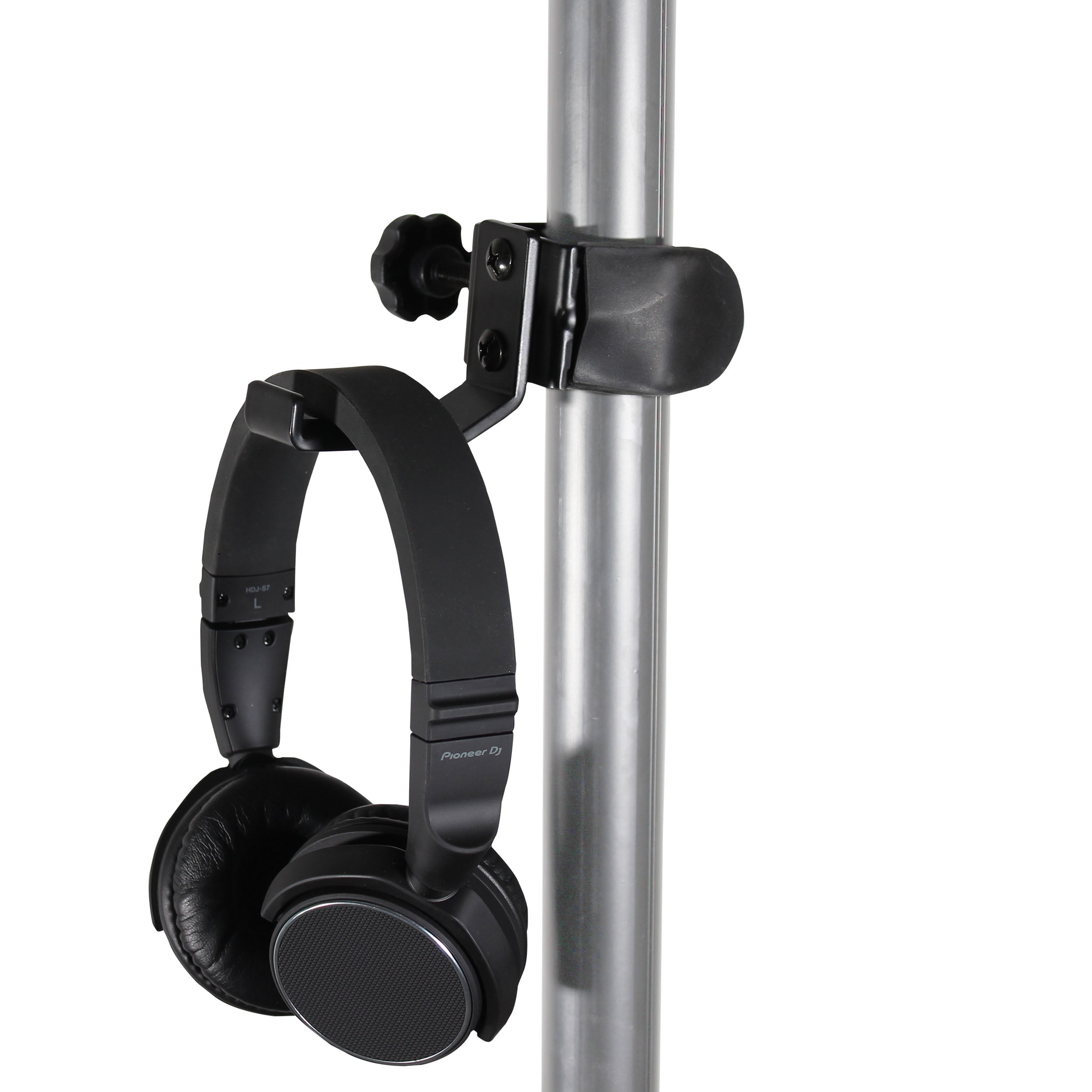 Universal Clamping Headphone Hanger for Speaker Poles and Stands
