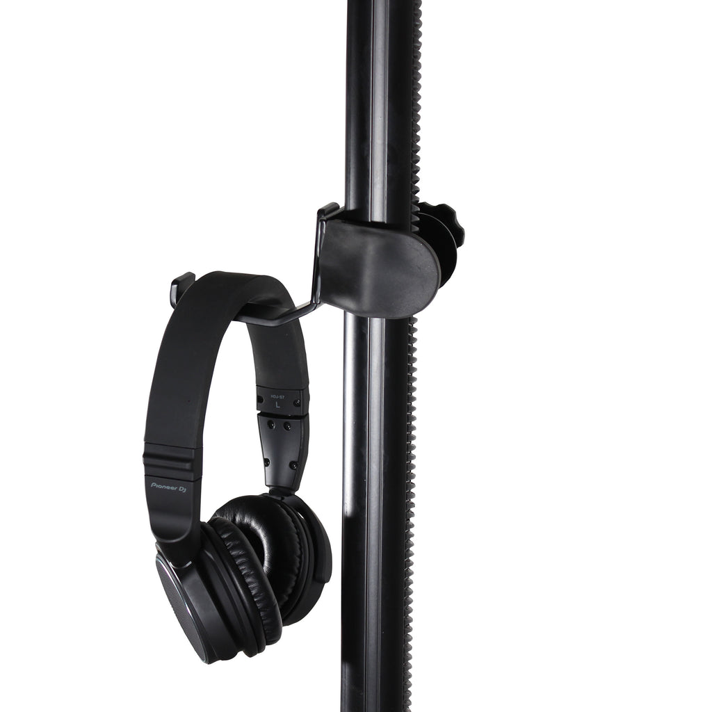 Universal Clamping Headphone Hanger for Speaker Poles and Stands