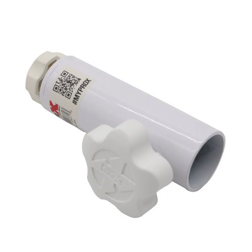 1 3/8" 35mm Universal Compact Single Stud Lighting M8 Mount for Most Speaker Stands White
