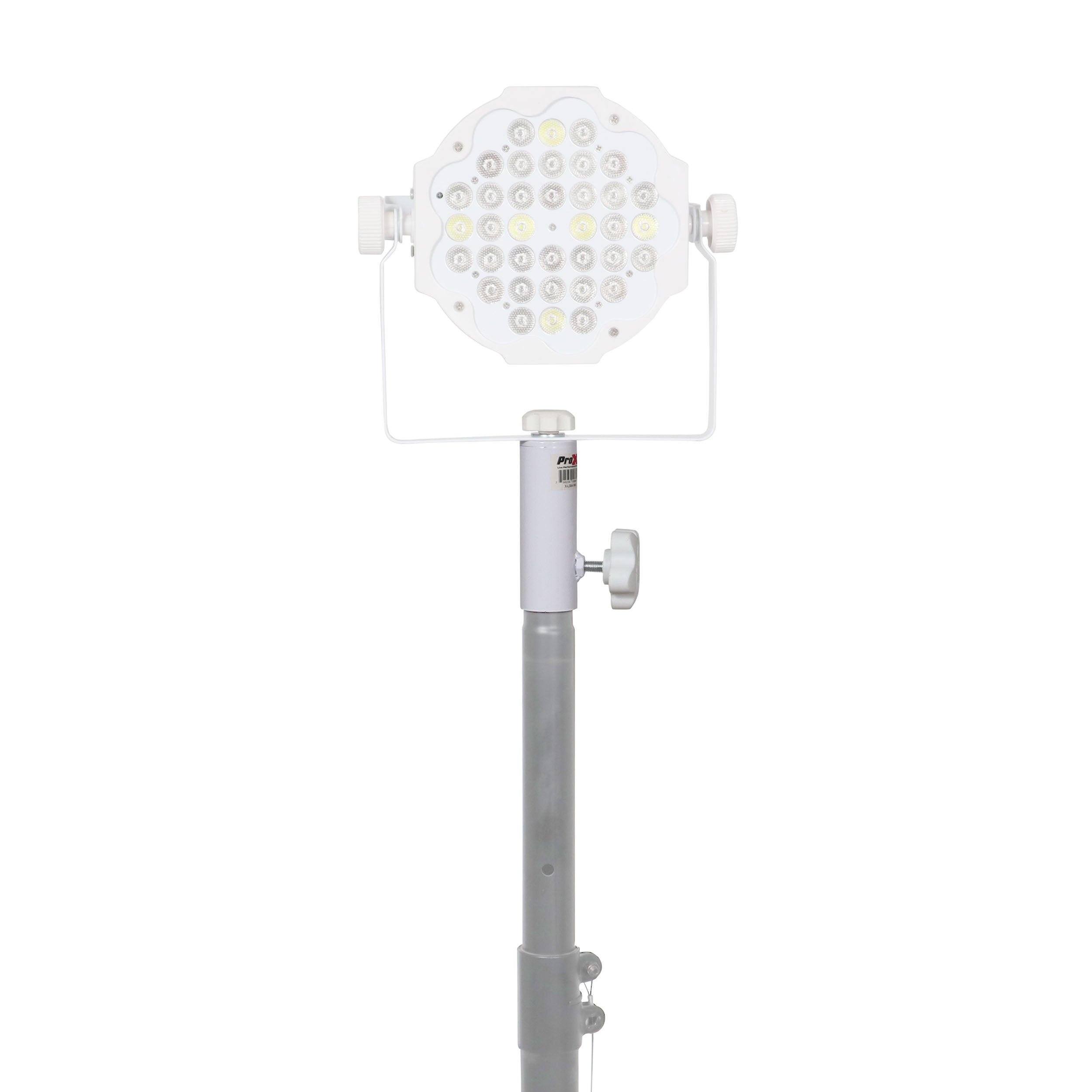 1 3/8" 35mm Universal Compact Single Stud Lighting M8 Mount for Most Speaker Stands White