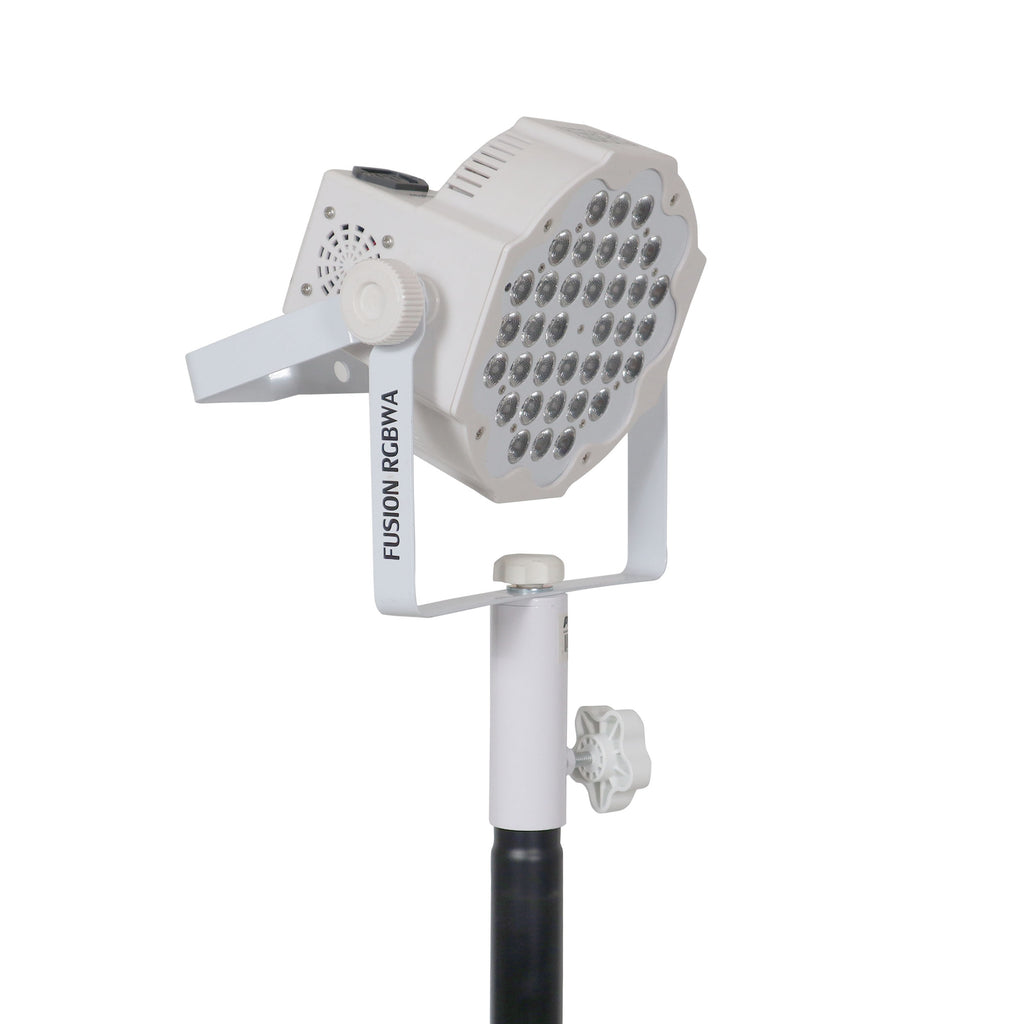 1 3/8" 35mm Universal Compact Single Stud Lighting M8 Mount for Most Speaker Stands White
