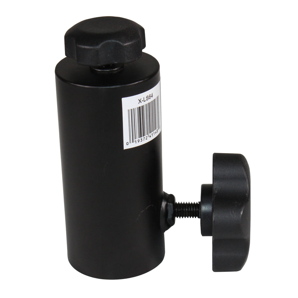 1 3/8" 35mm Universal Compact Single Stud Lighting M8 Mount for Most Speaker Stands Black