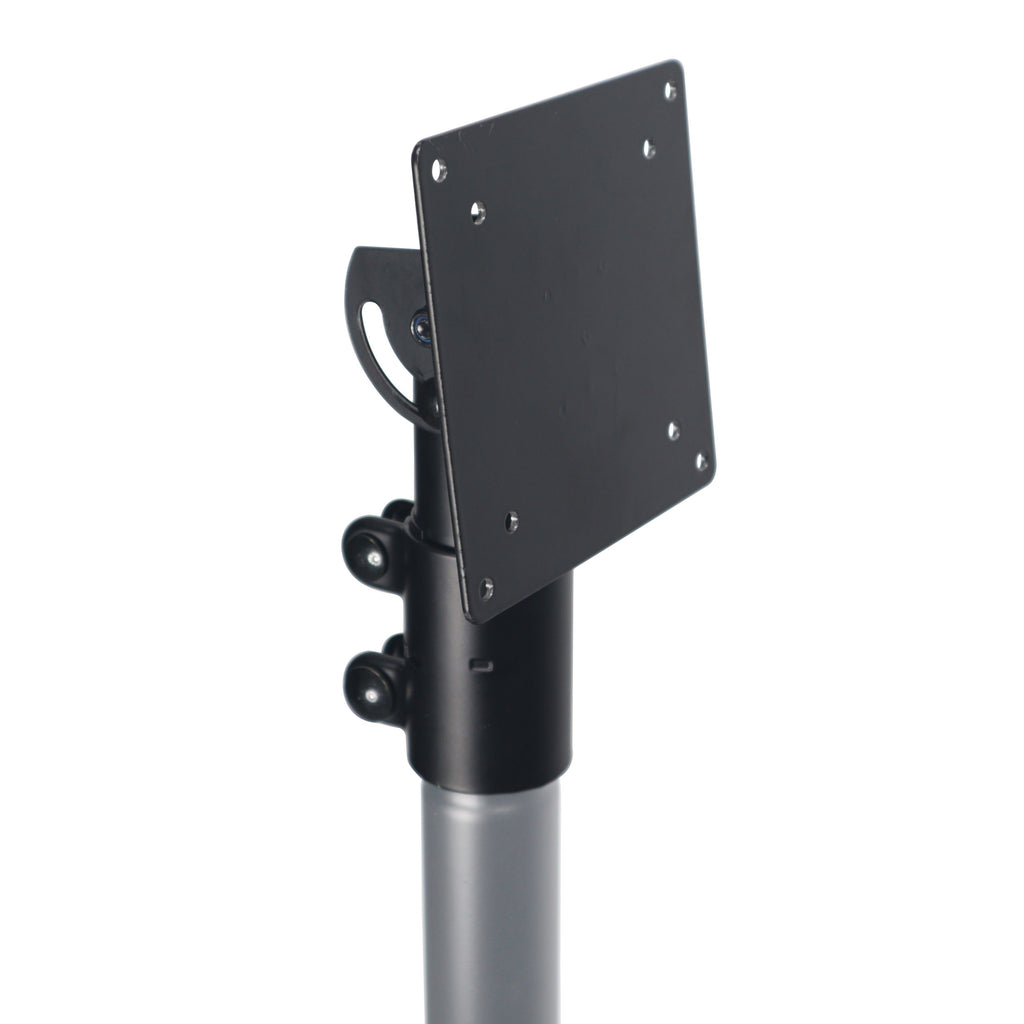 6PCS Universal Laptop Tray + VESA Monitor Mounting Bracket fits on Speaker Stand 1-3/8" Pole Black