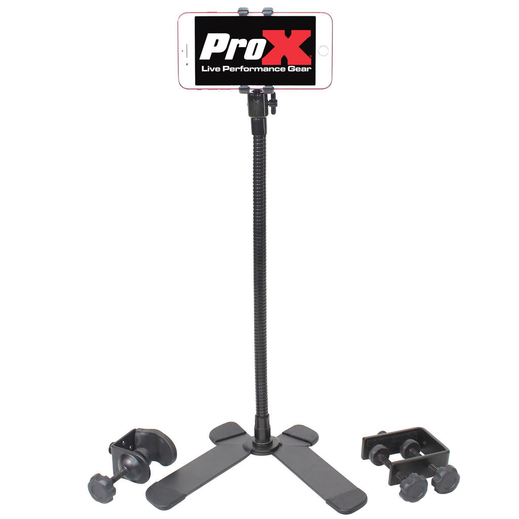 6PCS Mobi Buddy Hands Free Mobile Device Clip Kit DJ Cellphone holder Selfie Stick Table Stand Tripod Clamp and Case