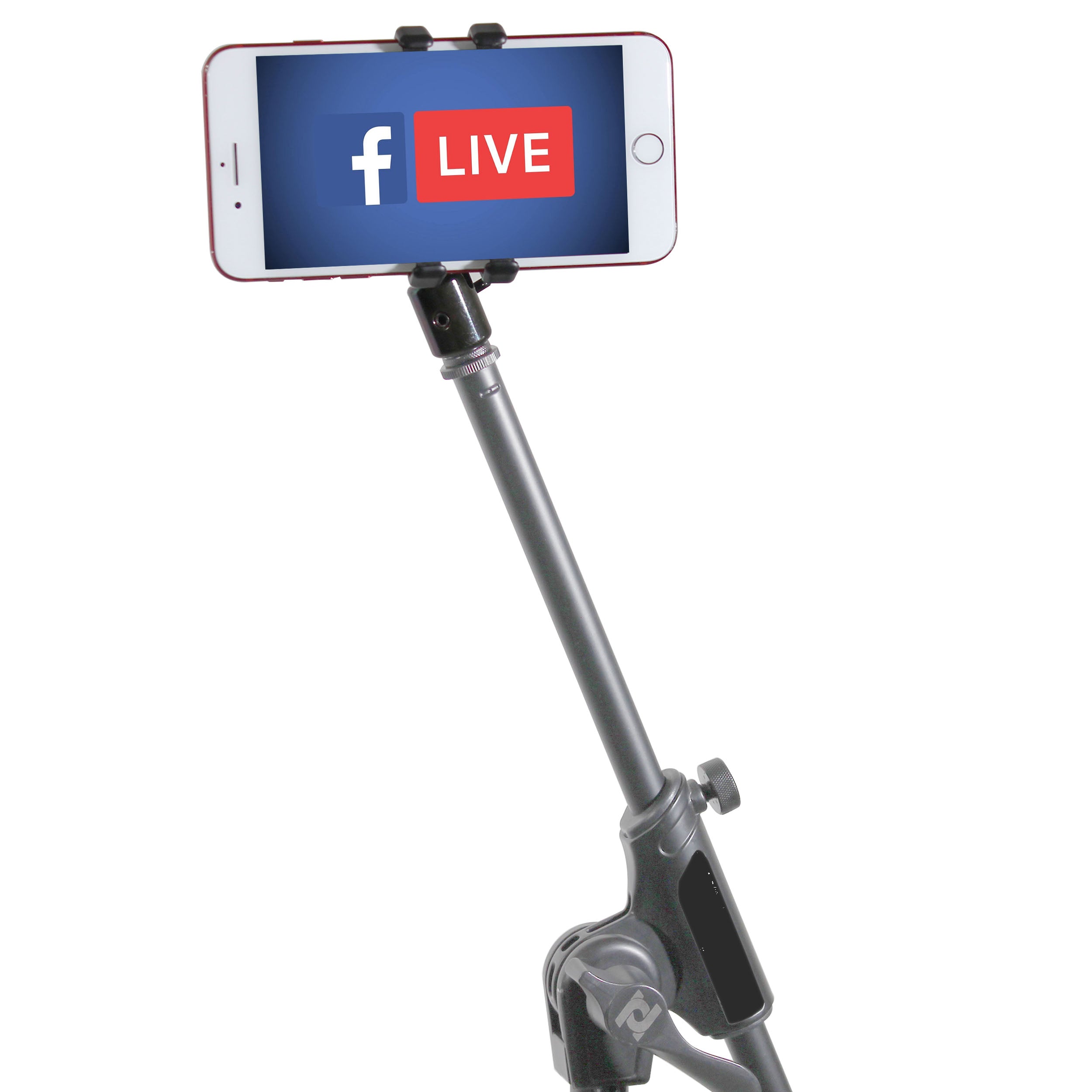 Mobi Buddy Hands Free Mobile Device Clip Kit DJ Cellphone holder Selfie Stick Table Stand Tripod Clamp and Case