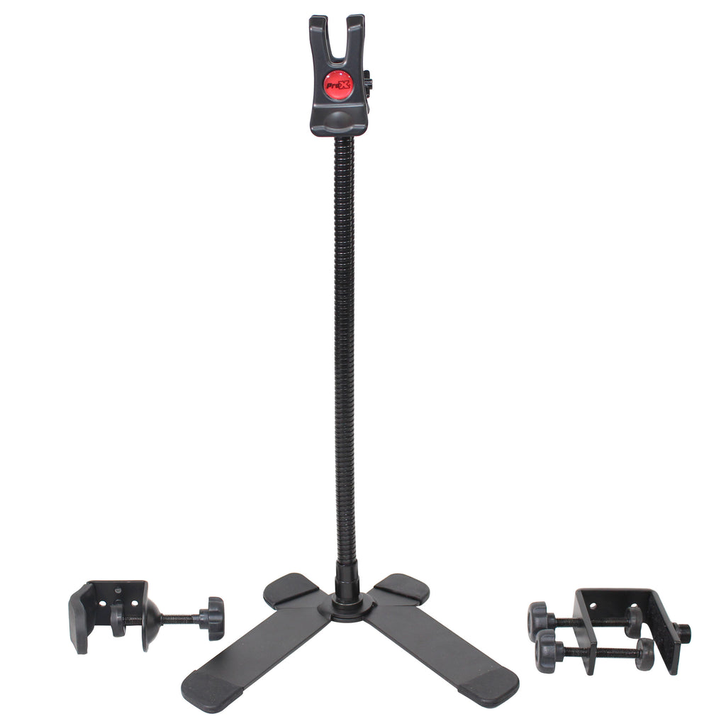 6PCS Mobi Buddy Hands Free Mobile Device Clip Kit DJ Cellphone holder Selfie Stick Table Stand Tripod Clamp and Case