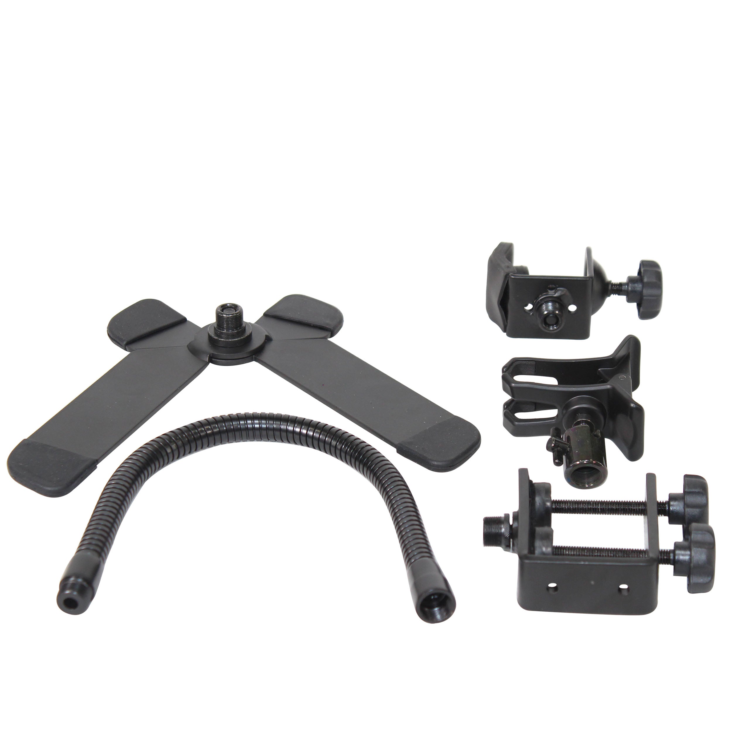 Mobi Buddy Hands Free Mobile Device Clip Kit DJ Cellphone holder Selfie Stick Table Stand Tripod Clamp and Case