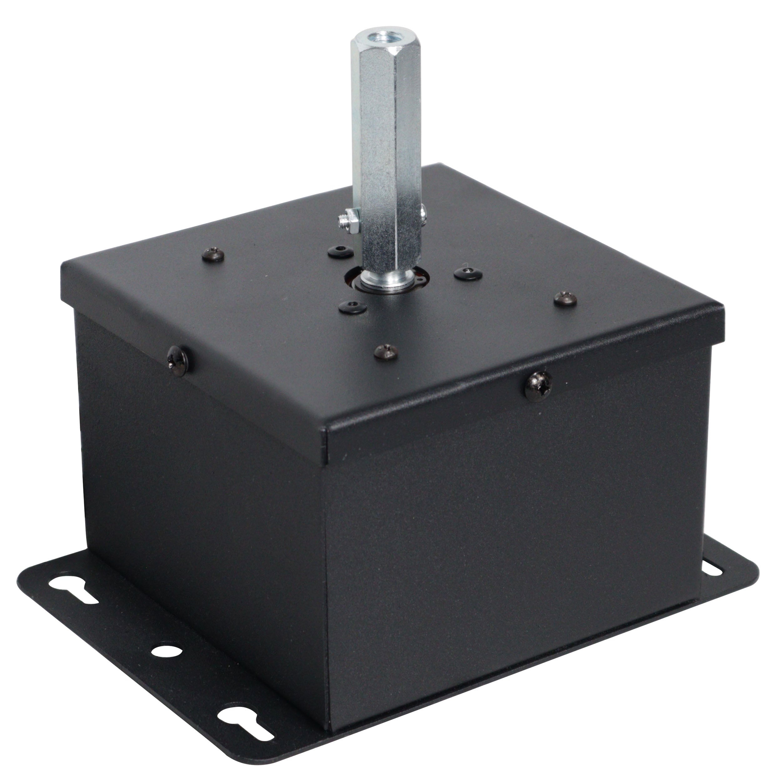 MOTOS Upright Mirror Ball Oscillating 1RPM Motor – Mounts up to 30" Mirror Balls  Black Finish