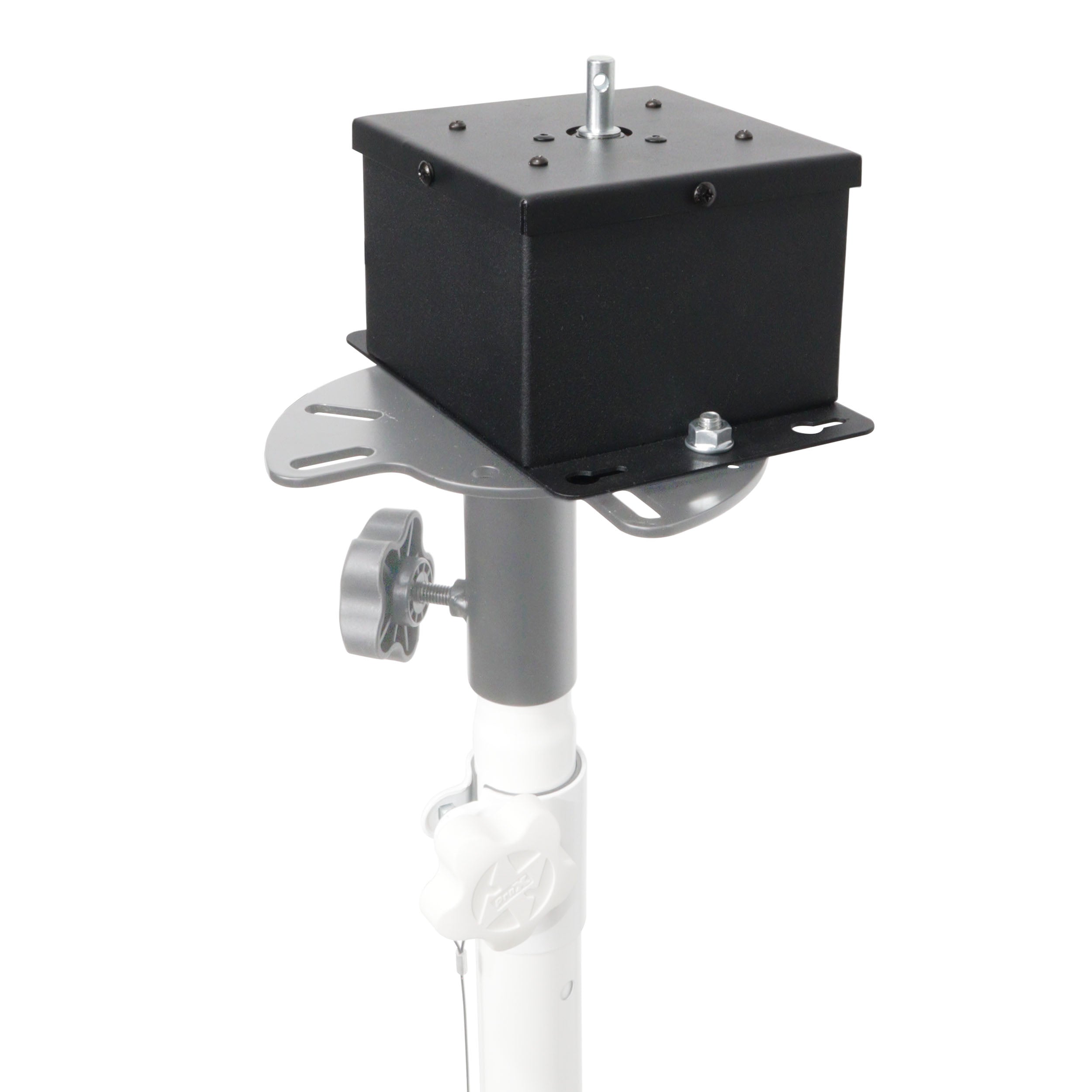 MOTOS Upright Mirror Ball Oscillating 1RPM Motor – Mounts up to 30" Mirror Balls  Black Finish