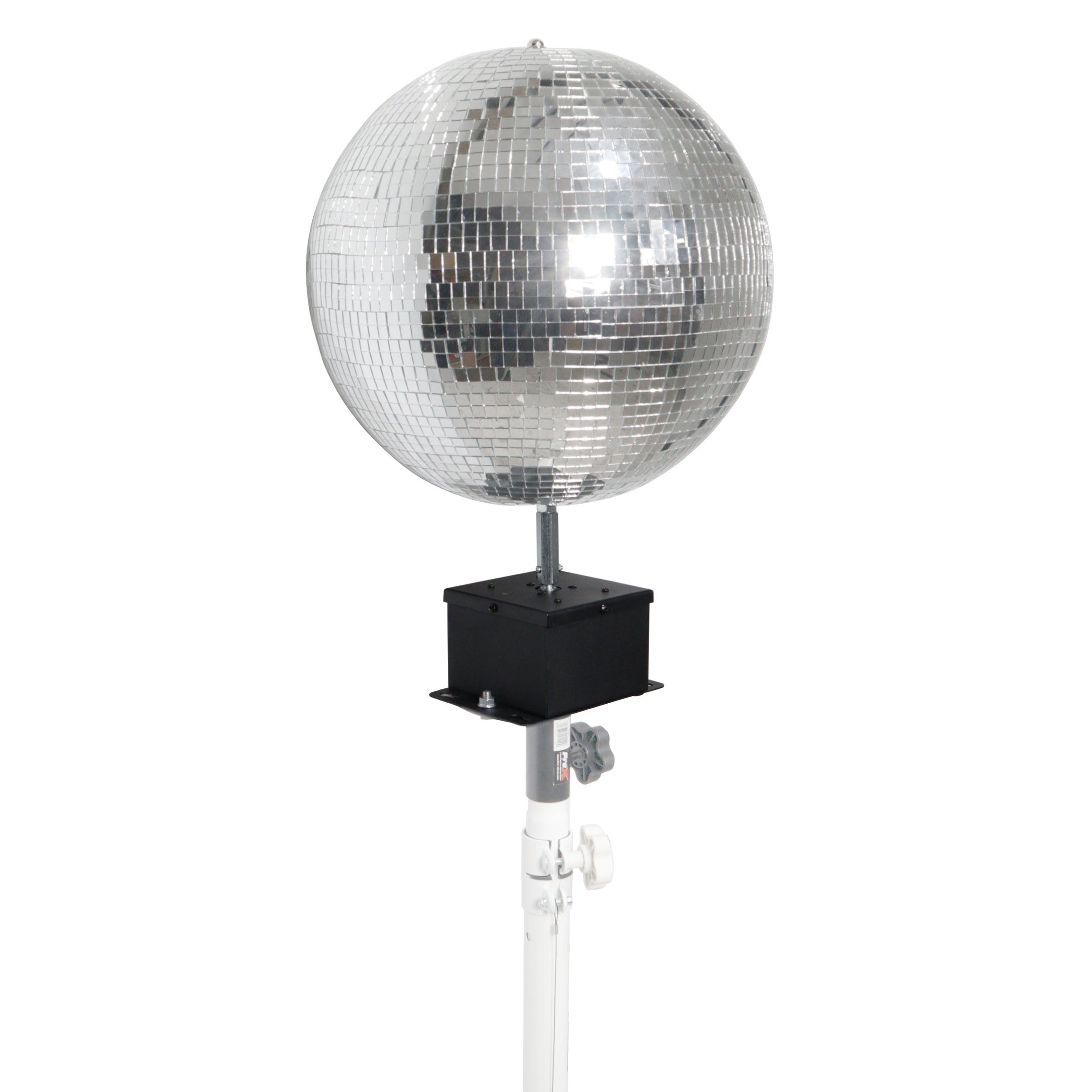 MOTOS Universal Upright Mirror Ball Oscillating 1RPM Motor – Mounts up to 30" Mirror Balls  Black Finish